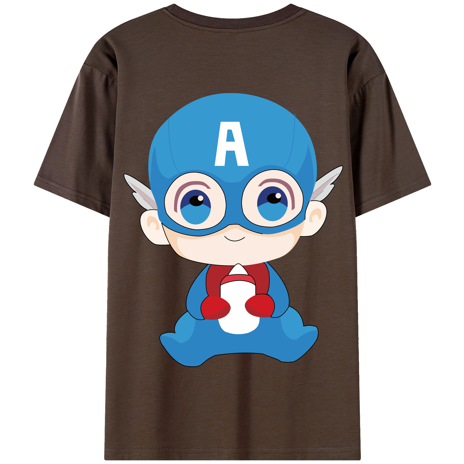 （画像用） アベンジャーズ The Avengers 綿100％半袖Tシャツ（背面プリント）