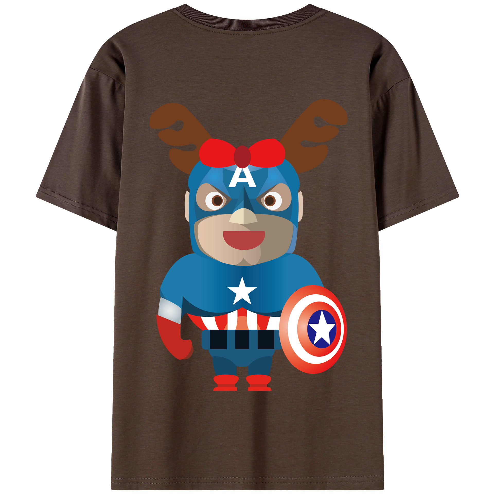 （画像用） アベンジャーズ The Avengers 綿100％半袖Tシャツ（背面プリント）