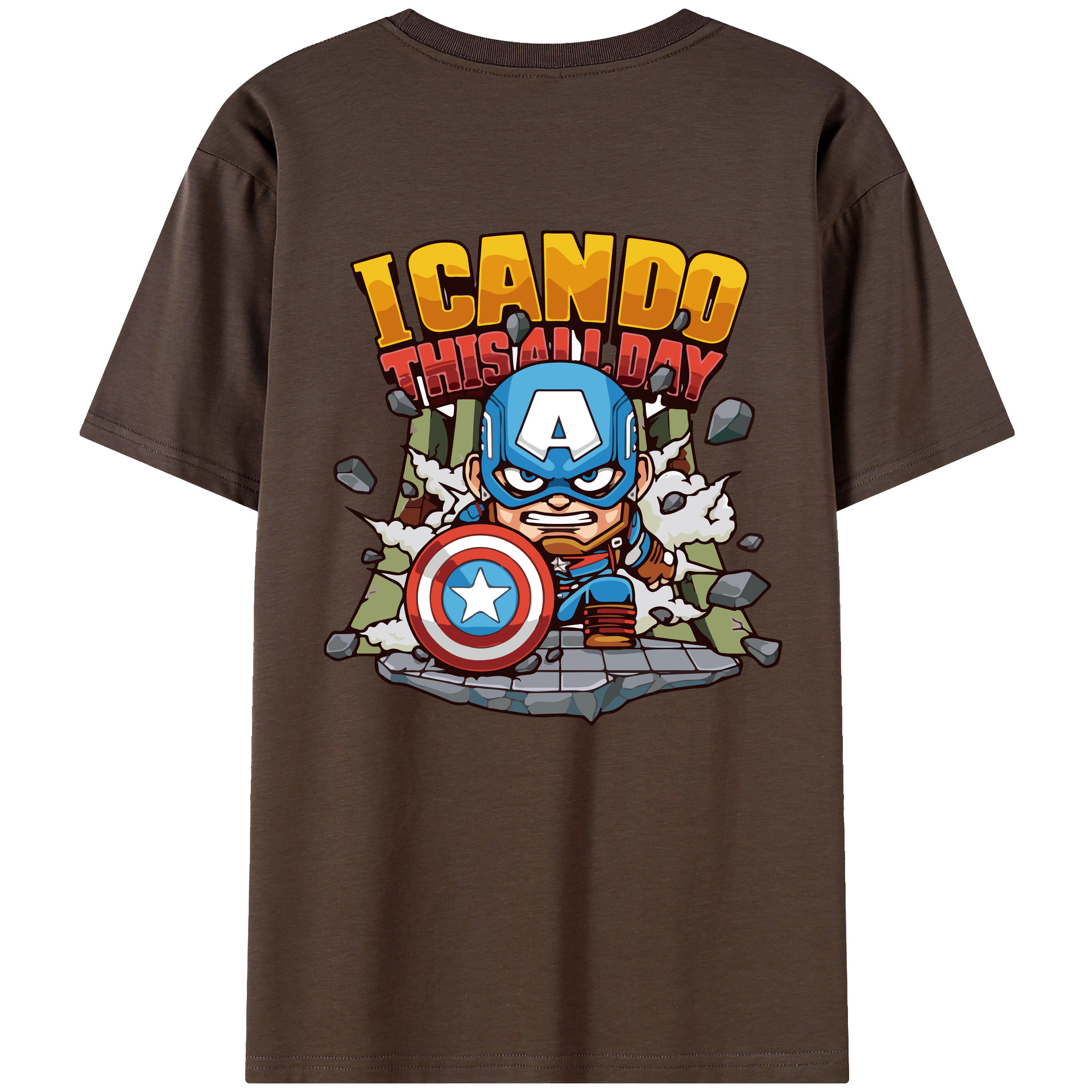 （画像用） アベンジャーズ The Avengers 綿100％半袖Tシャツ（背面プリント）