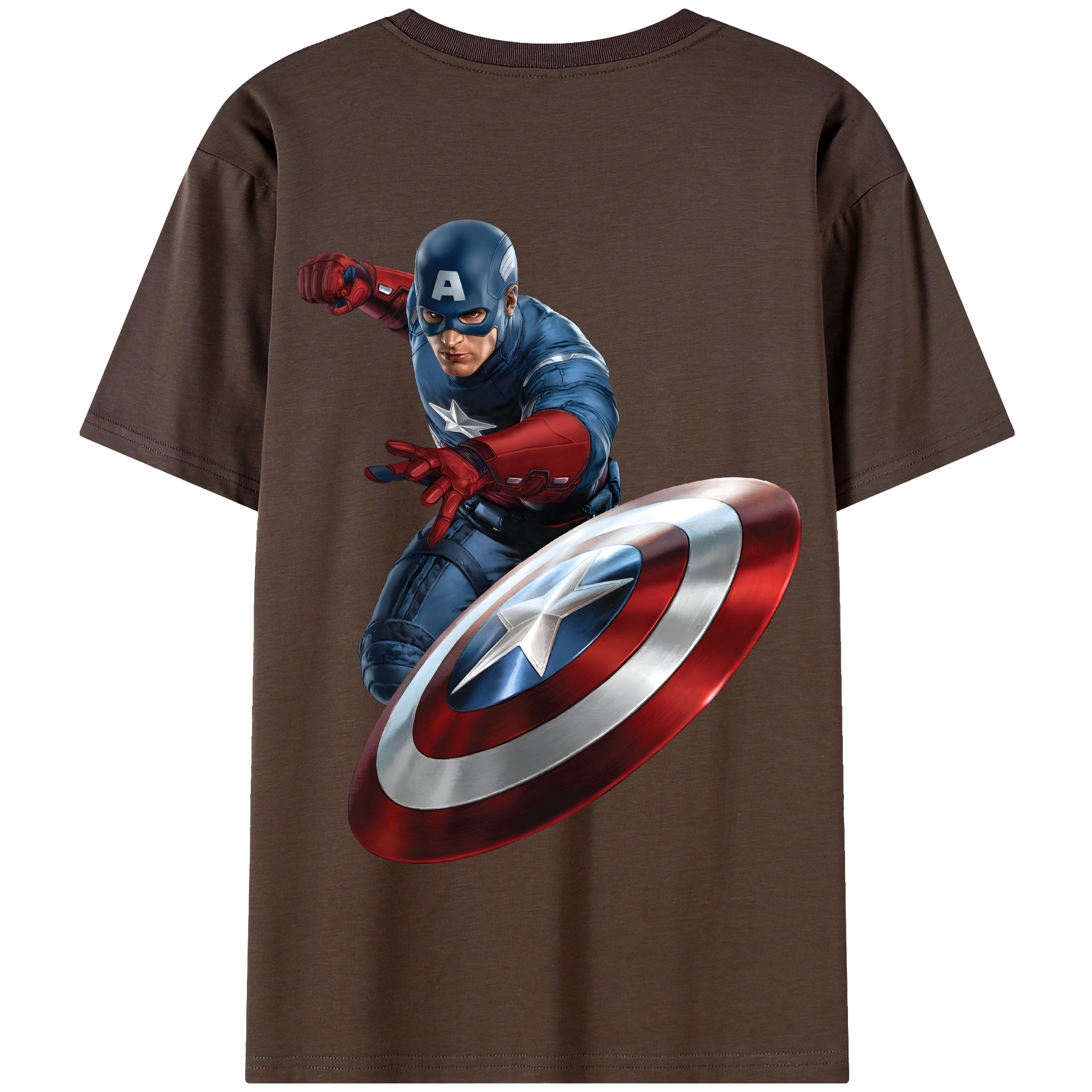 （画像用） アベンジャーズ The Avengers 綿100％半袖Tシャツ（背面プリント）