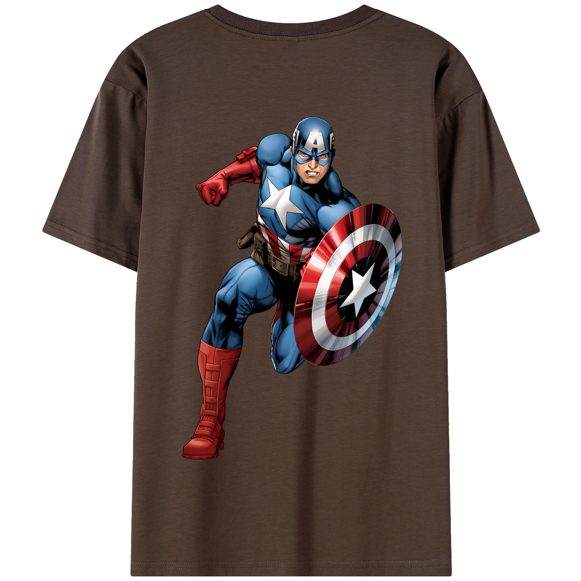 （画像用） アベンジャーズ The Avengers 綿100％半袖Tシャツ（背面プリント）