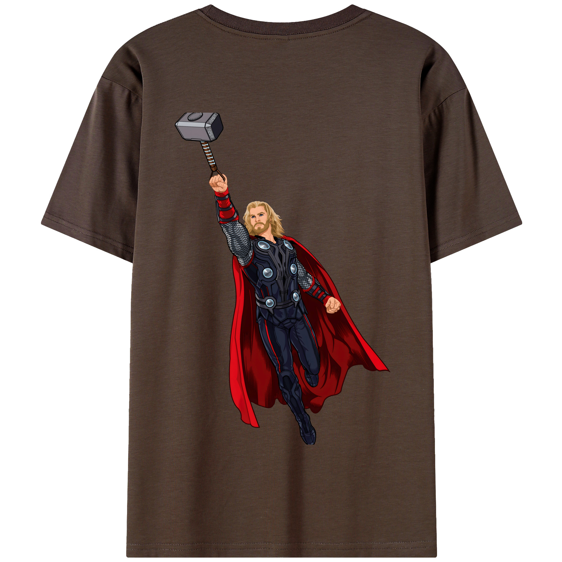 （画像用） アベンジャーズ The Avengers 綿100％半袖Tシャツ（背面プリント）