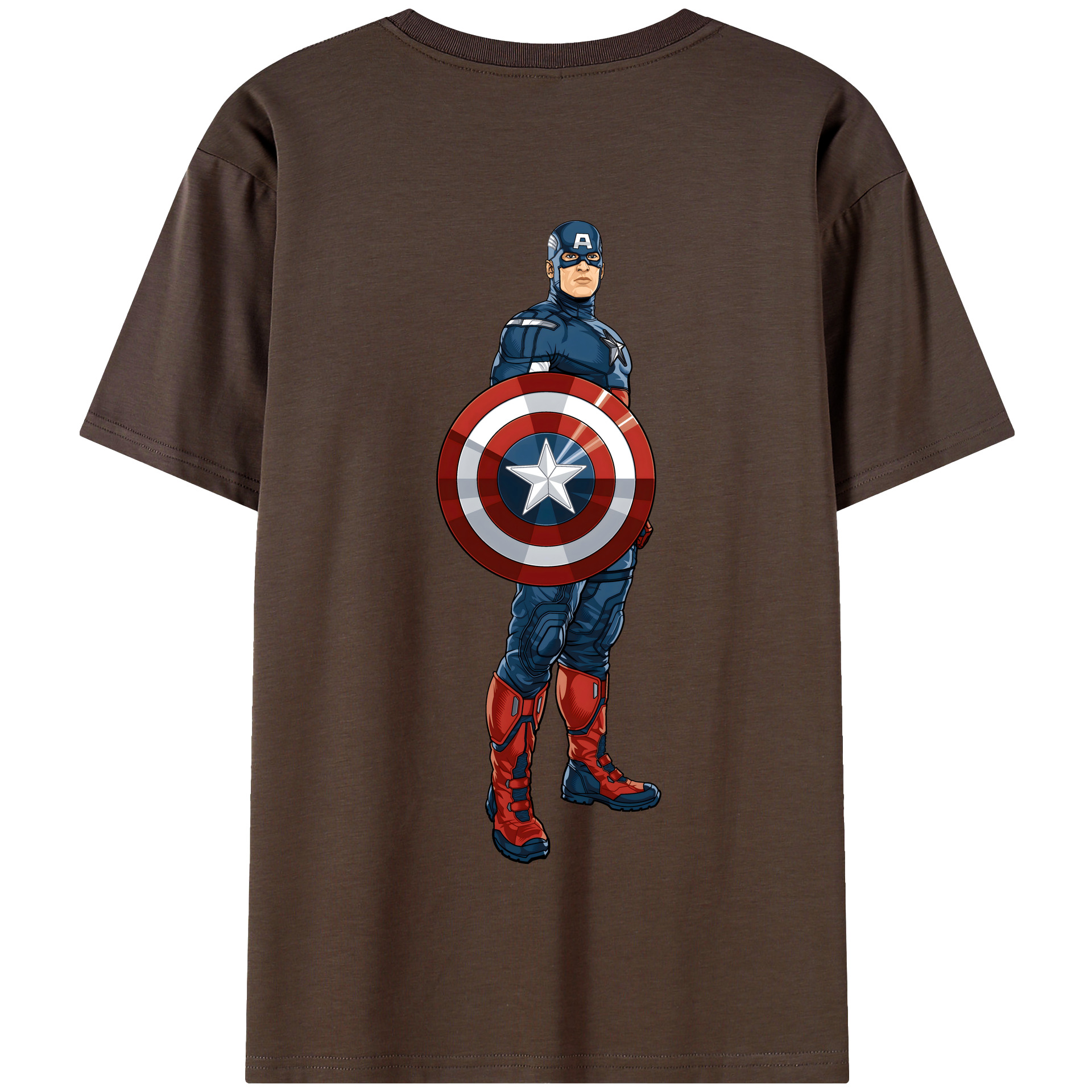 （画像用） アベンジャーズ The Avengers 綿100％半袖Tシャツ（背面プリント）