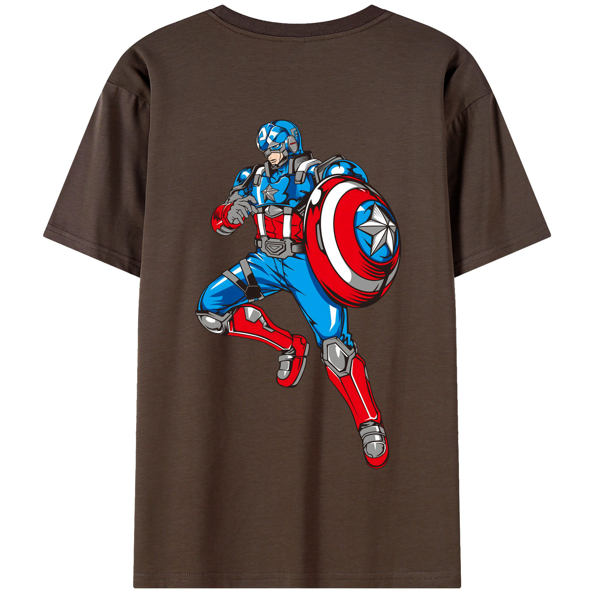 （画像用） アベンジャーズ The Avengers 綿100％半袖Tシャツ（背面プリント）