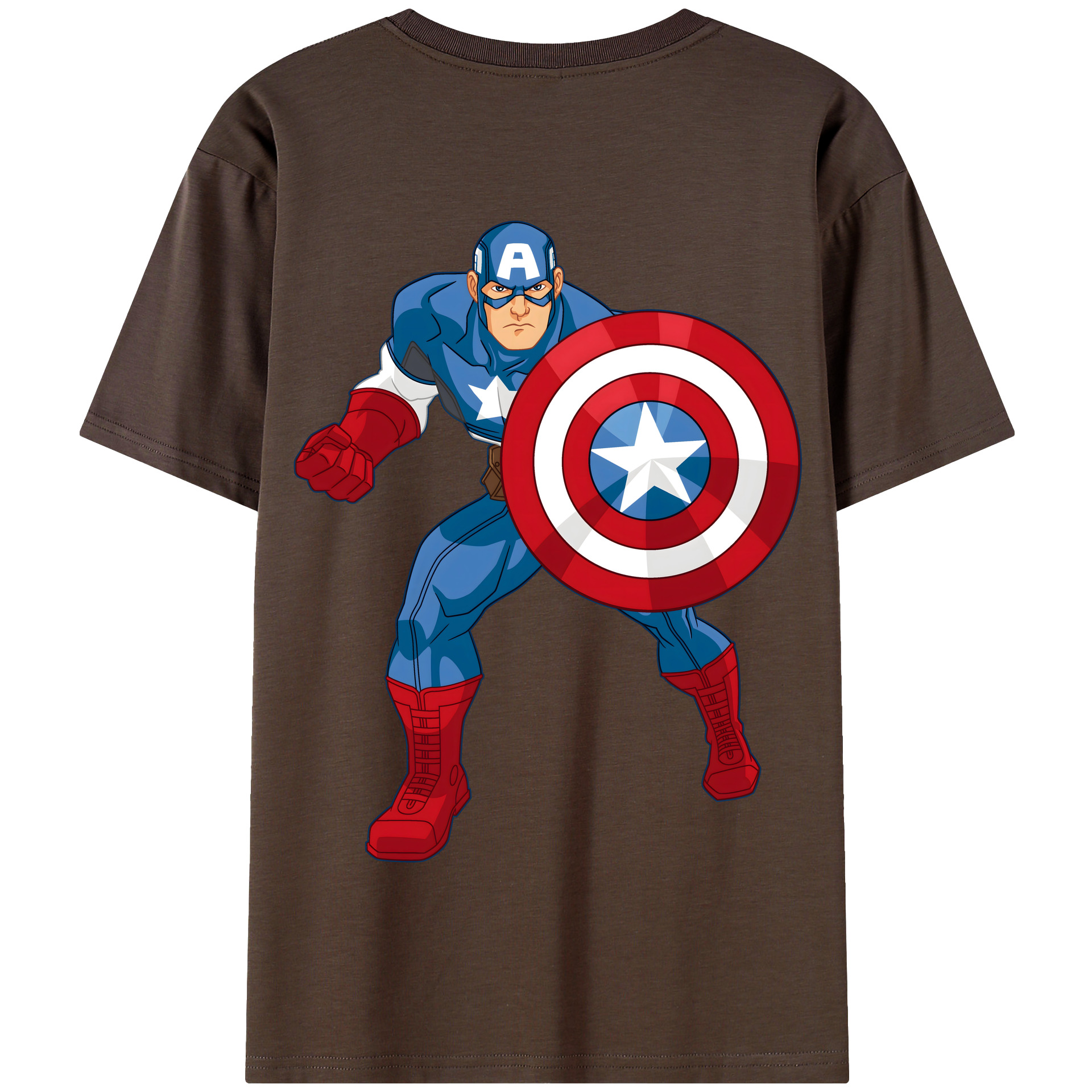 （画像用） アベンジャーズ The Avengers 綿100％半袖Tシャツ（背面プリント）