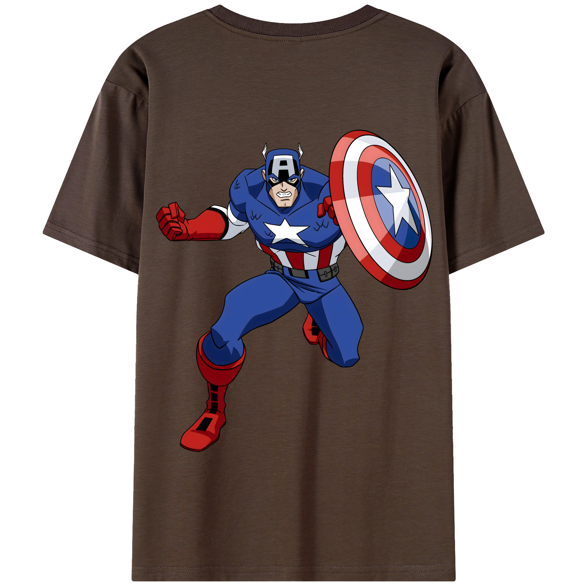 （画像用） アベンジャーズ The Avengers 綿100％半袖Tシャツ（背面プリント）