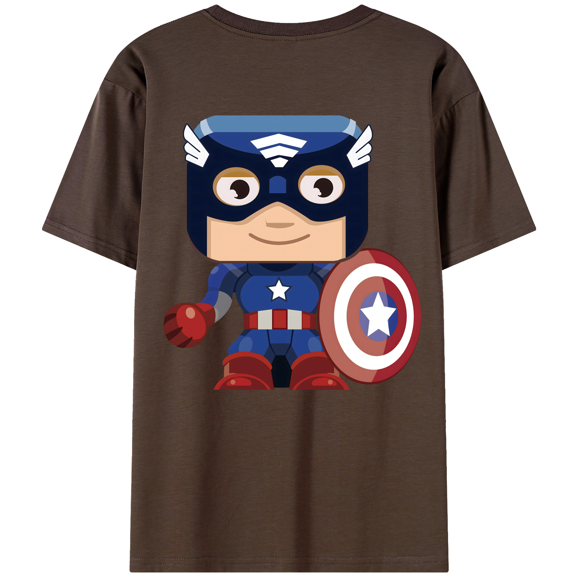 （画像用） アベンジャーズ The Avengers 綿100％半袖Tシャツ（背面プリント）