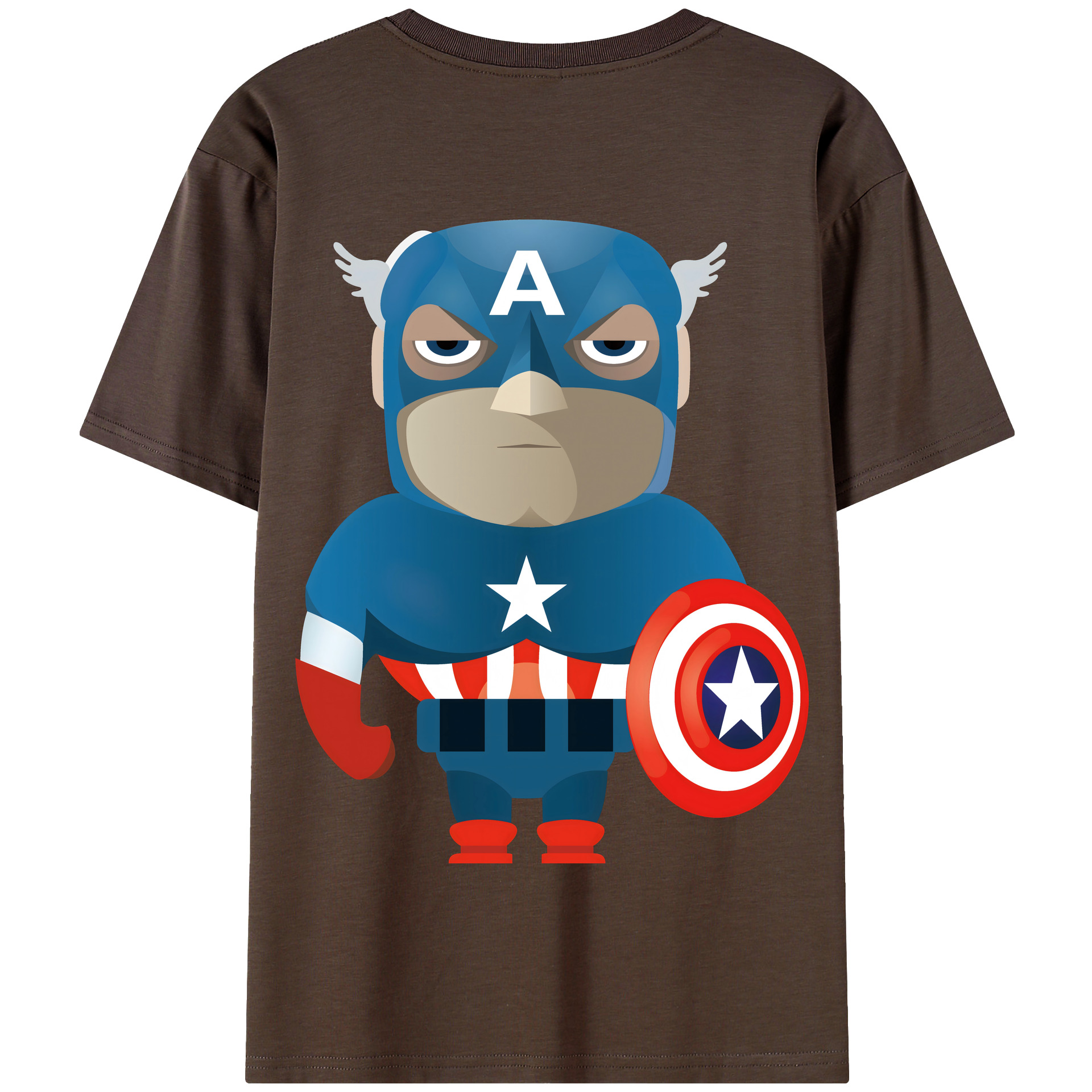 （画像用） アベンジャーズ The Avengers 綿100％半袖Tシャツ（背面プリント）
