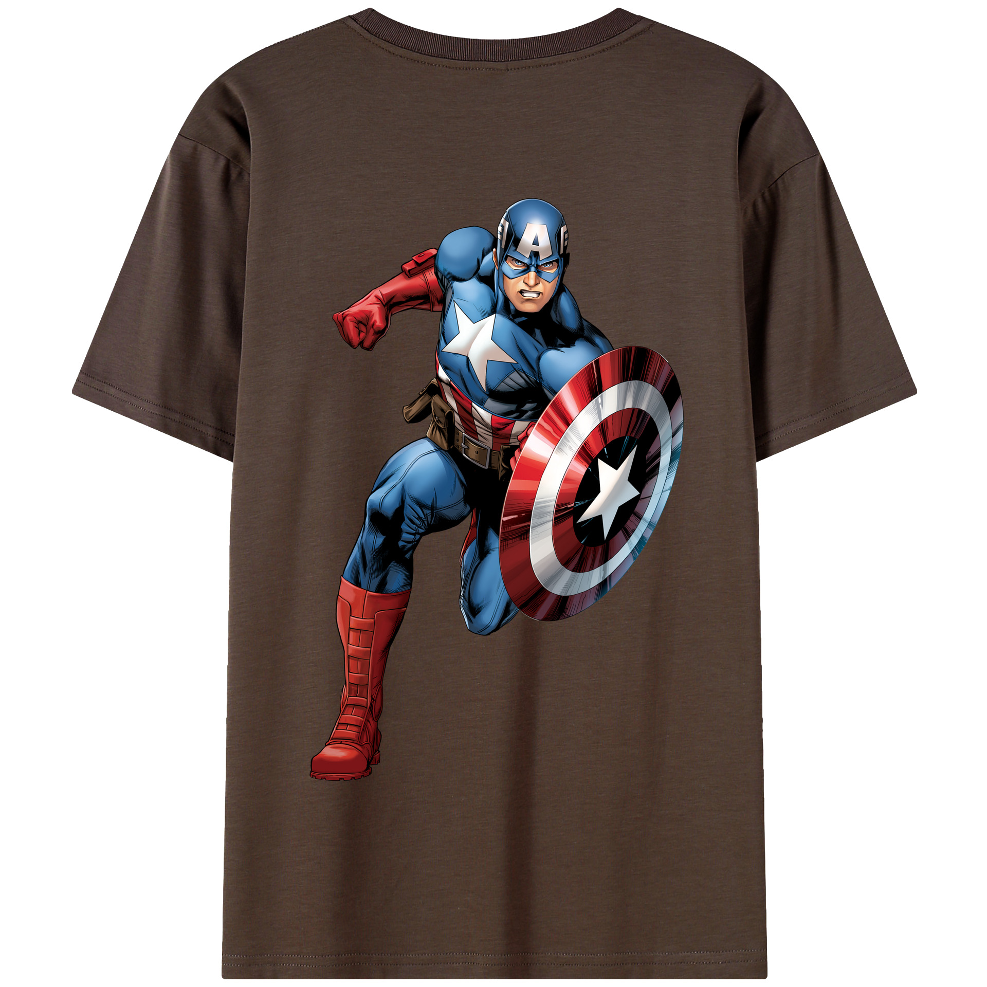 （画像用） アベンジャーズ The Avengers 綿100％半袖Tシャツ（背面プリント）
