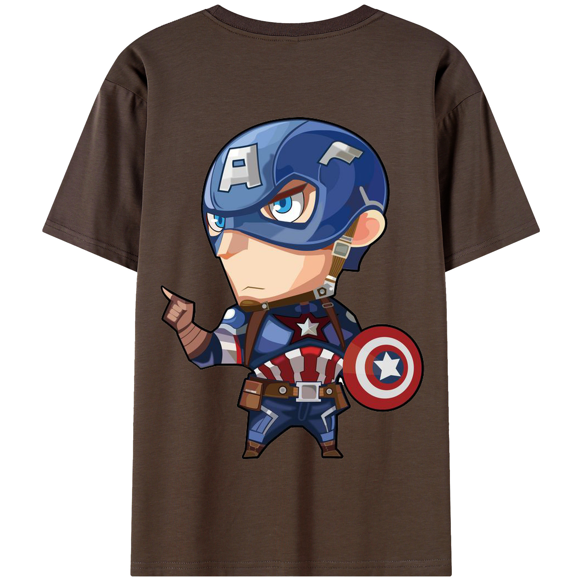 （画像用） アベンジャーズ The Avengers 綿100％半袖Tシャツ（背面プリント）