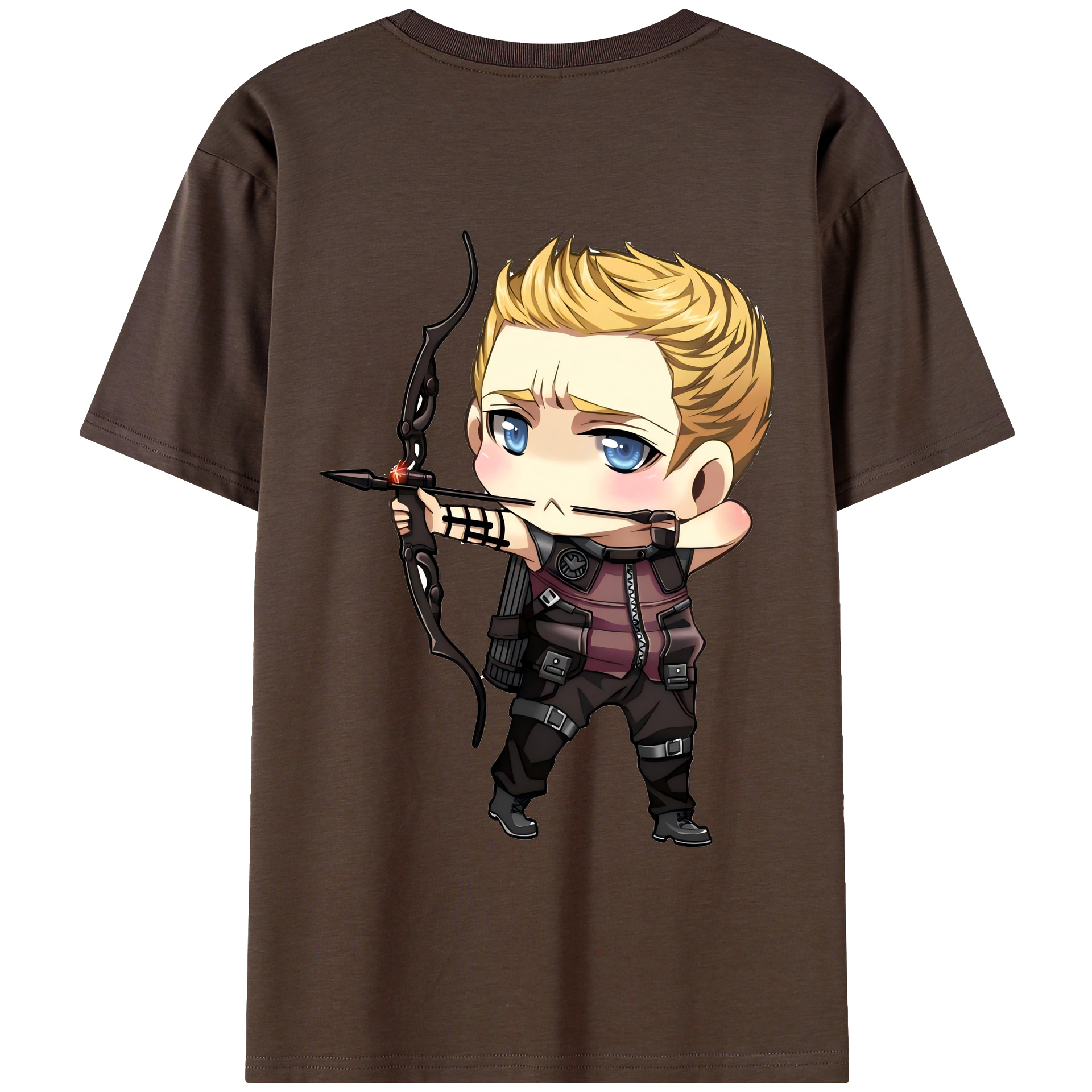 （画像用） アベンジャーズ The Avengers 綿100％半袖Tシャツ（背面プリント）