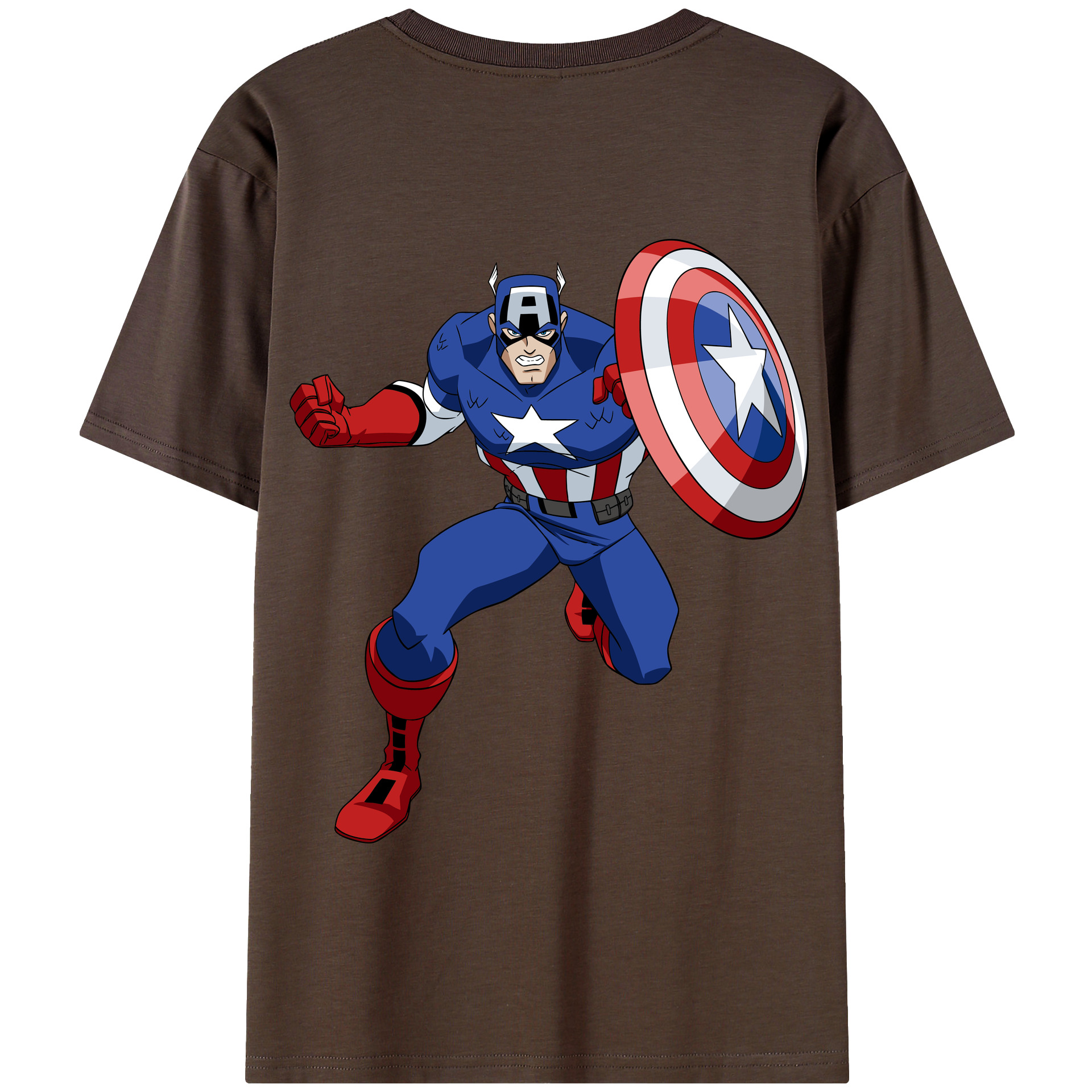 （画像用） アベンジャーズ The Avengers 綿100％半袖Tシャツ（背面プリント）