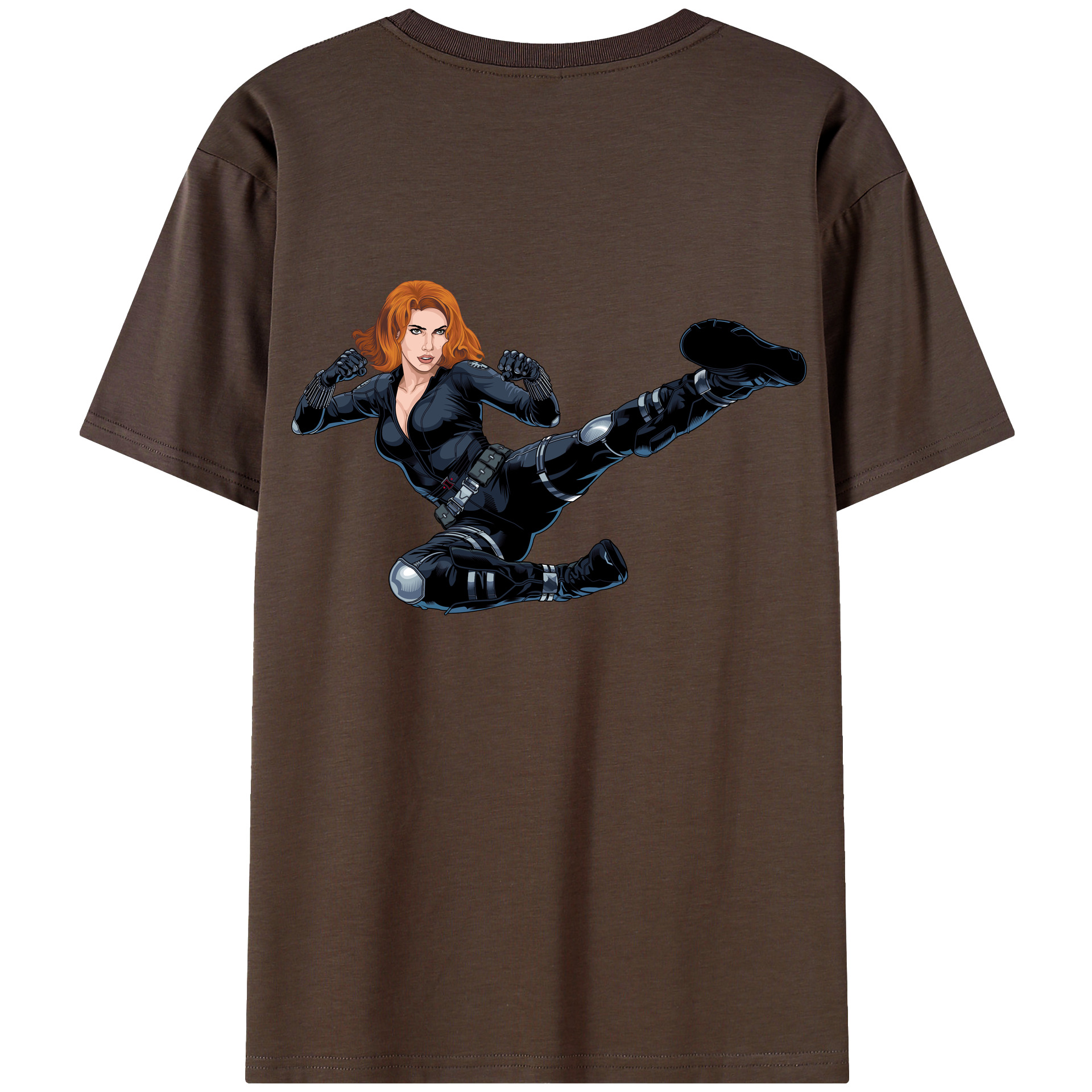 （画像用） アベンジャーズ The Avengers 綿100％半袖Tシャツ（背面プリント）