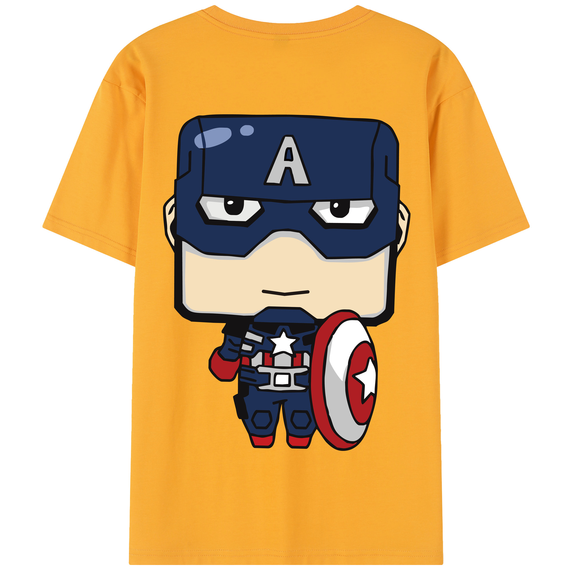 （画像用） アベンジャーズ The Avengers 綿100％半袖Tシャツ（背面プリント）