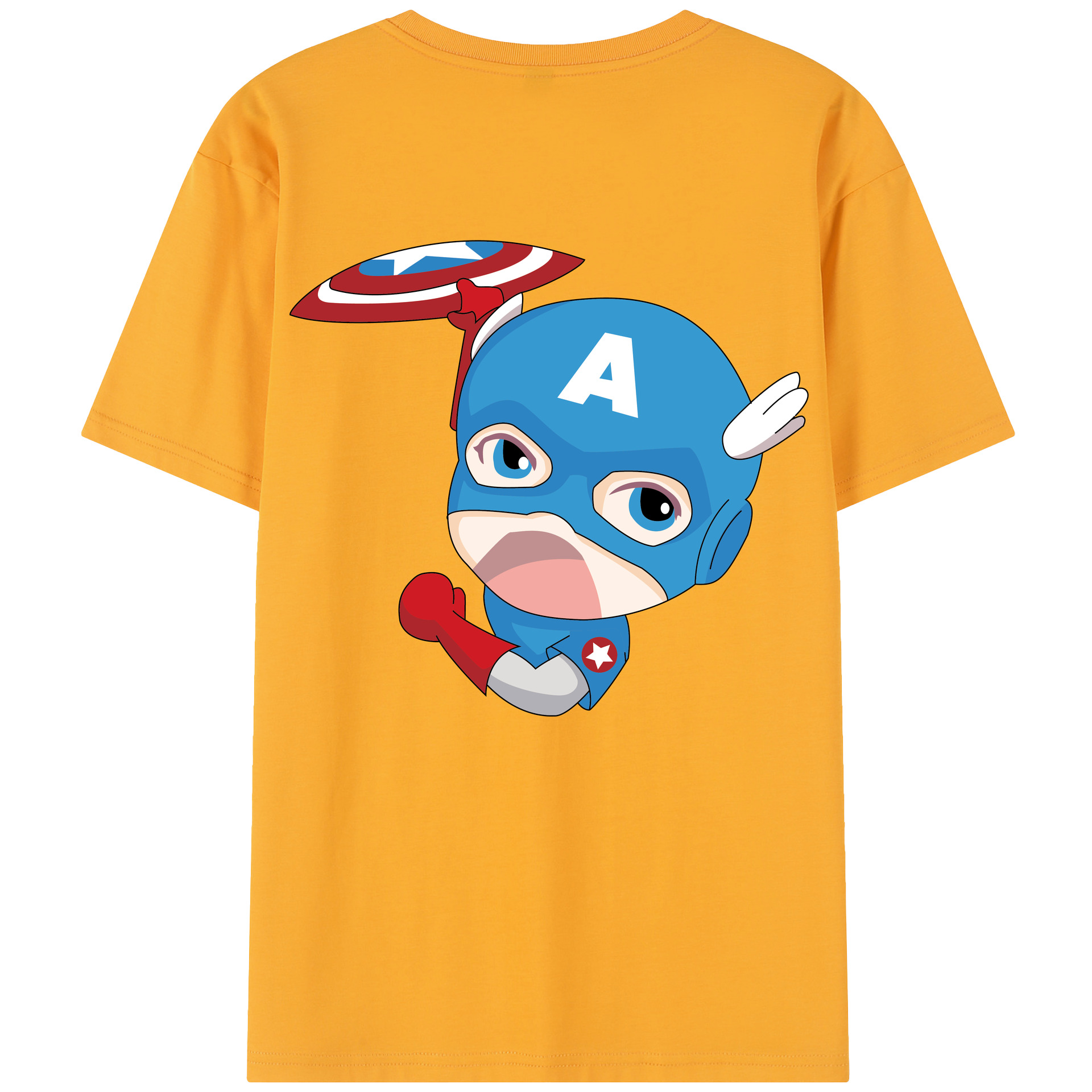 （画像用） アベンジャーズ The Avengers 綿100％半袖Tシャツ（背面プリント）