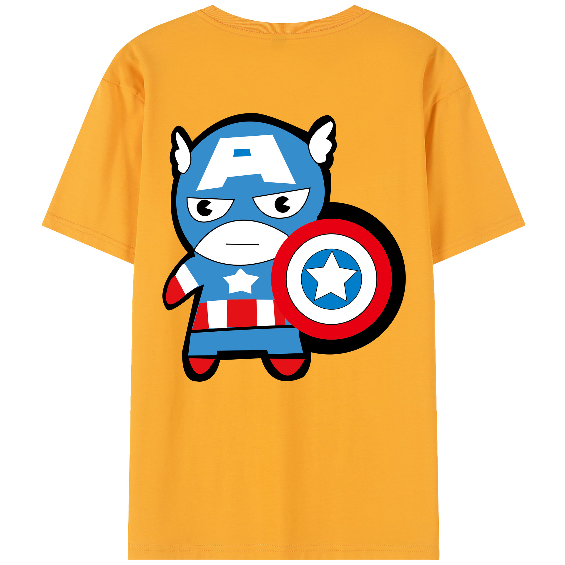 （画像用） アベンジャーズ The Avengers 綿100％半袖Tシャツ（背面プリント）
