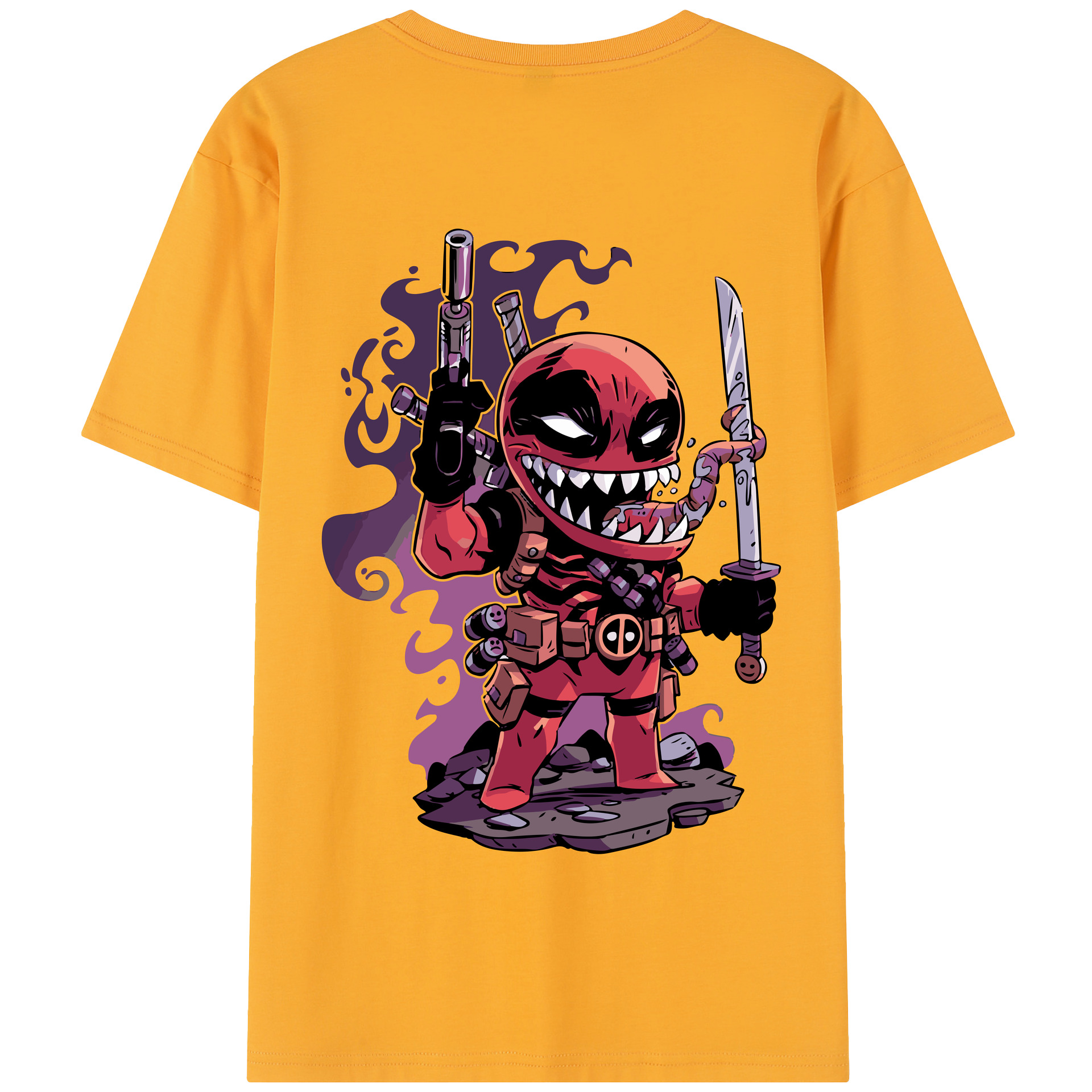 （画像用） アベンジャーズ The Avengers 綿100％半袖Tシャツ（背面プリント）