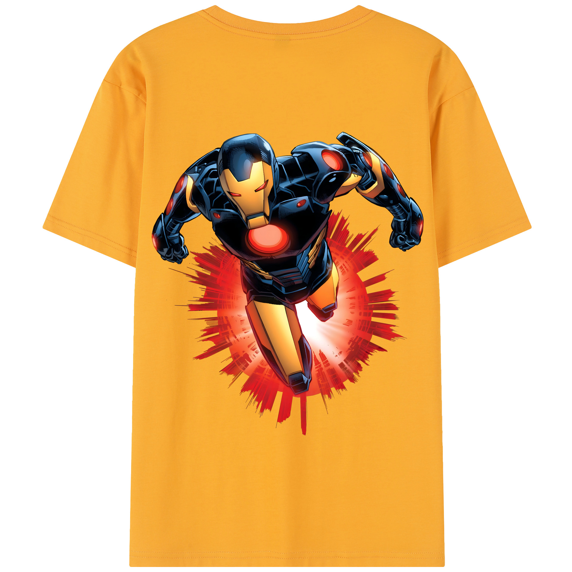 （画像用） アベンジャーズ The Avengers 綿100％半袖Tシャツ（背面プリント）