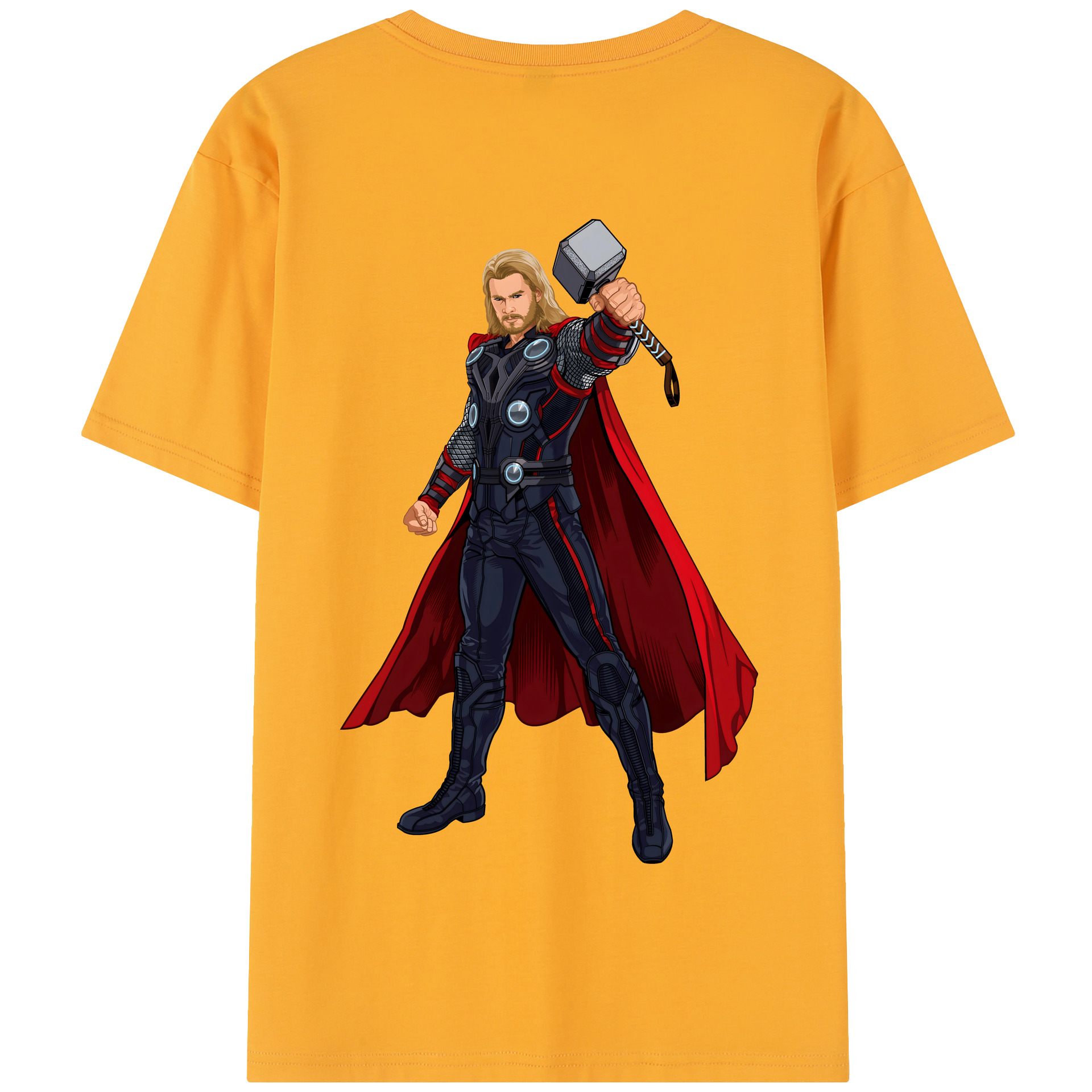 （画像用） アベンジャーズ The Avengers 綿100％半袖Tシャツ（背面プリント）