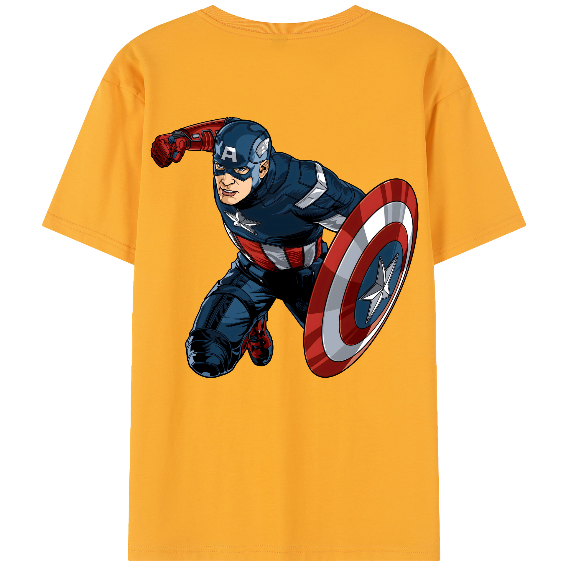 （画像用） アベンジャーズ The Avengers 綿100％半袖Tシャツ（背面プリント）