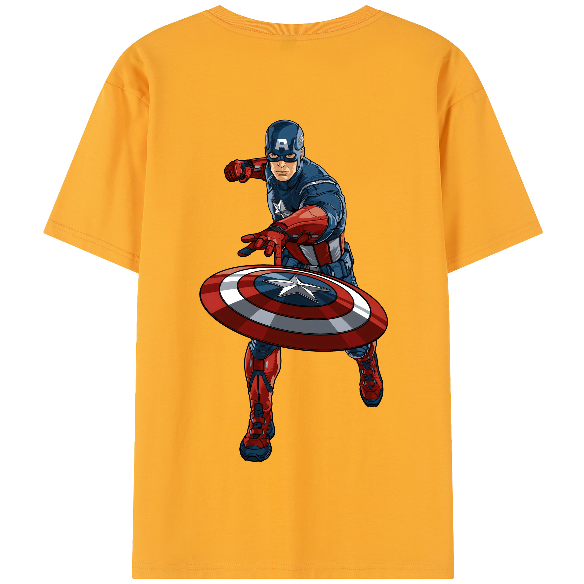 （画像用） アベンジャーズ The Avengers 綿100％半袖Tシャツ（背面プリント）