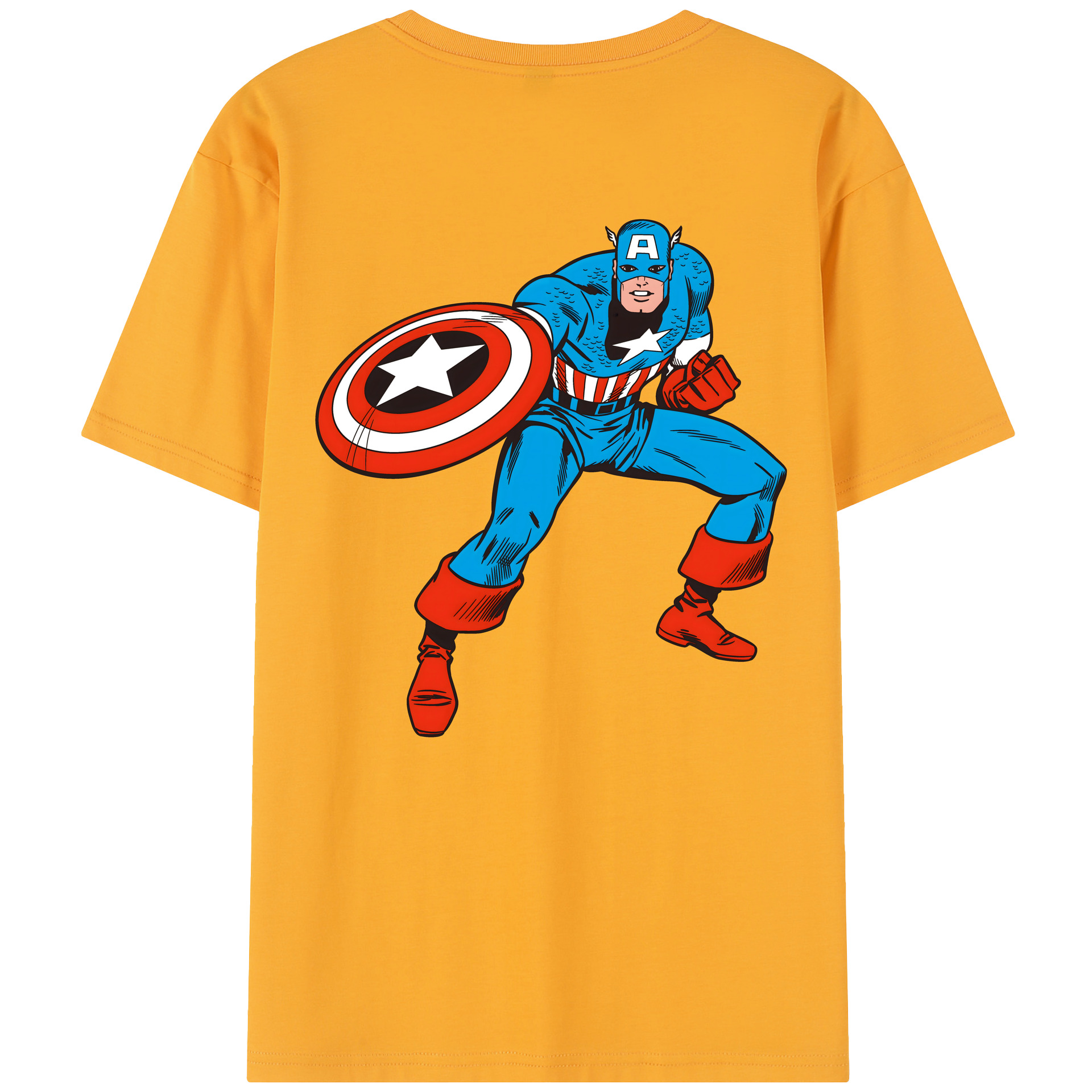 （画像用） アベンジャーズ The Avengers 綿100％半袖Tシャツ（背面プリント）