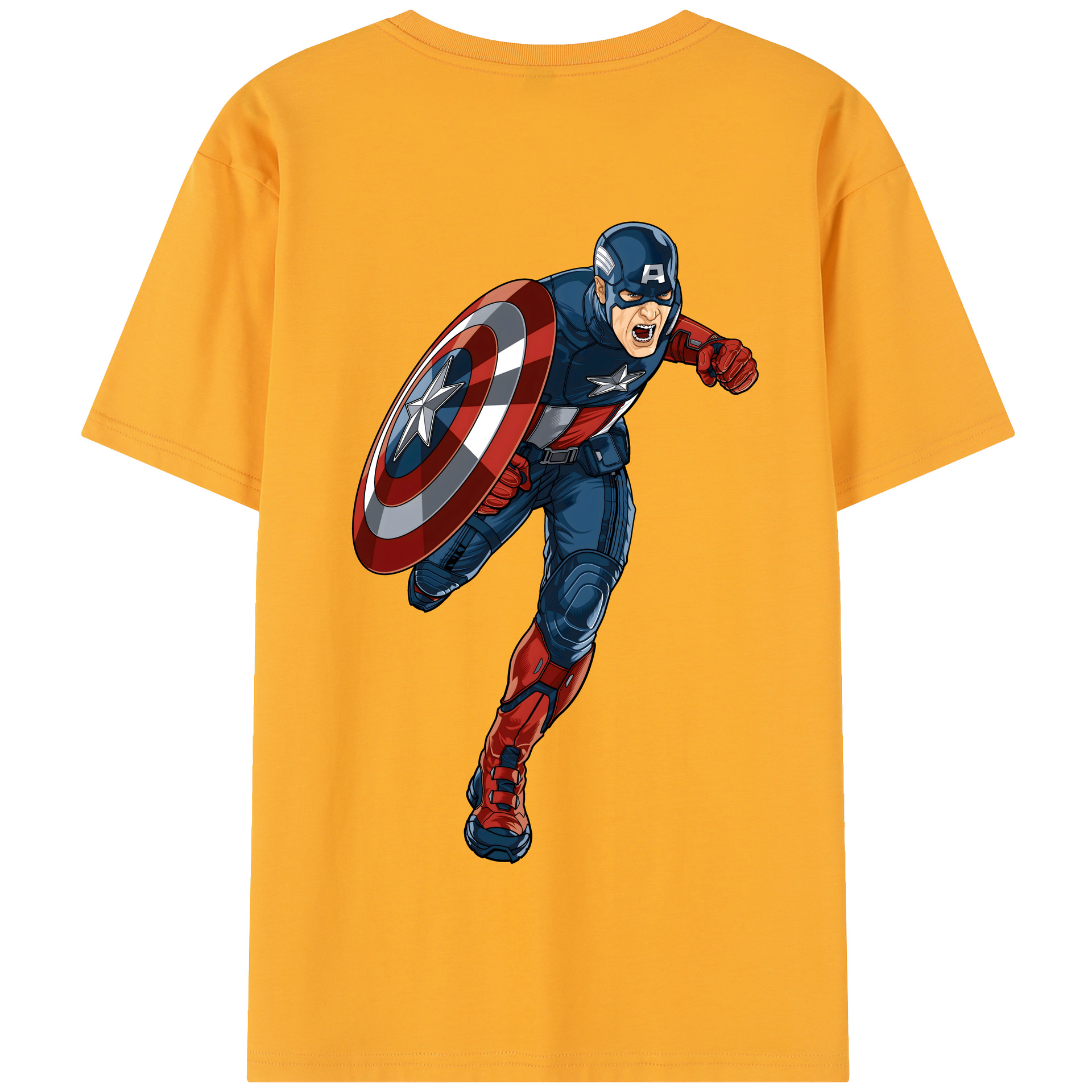 （画像用） アベンジャーズ The Avengers 綿100％半袖Tシャツ（背面プリント）
