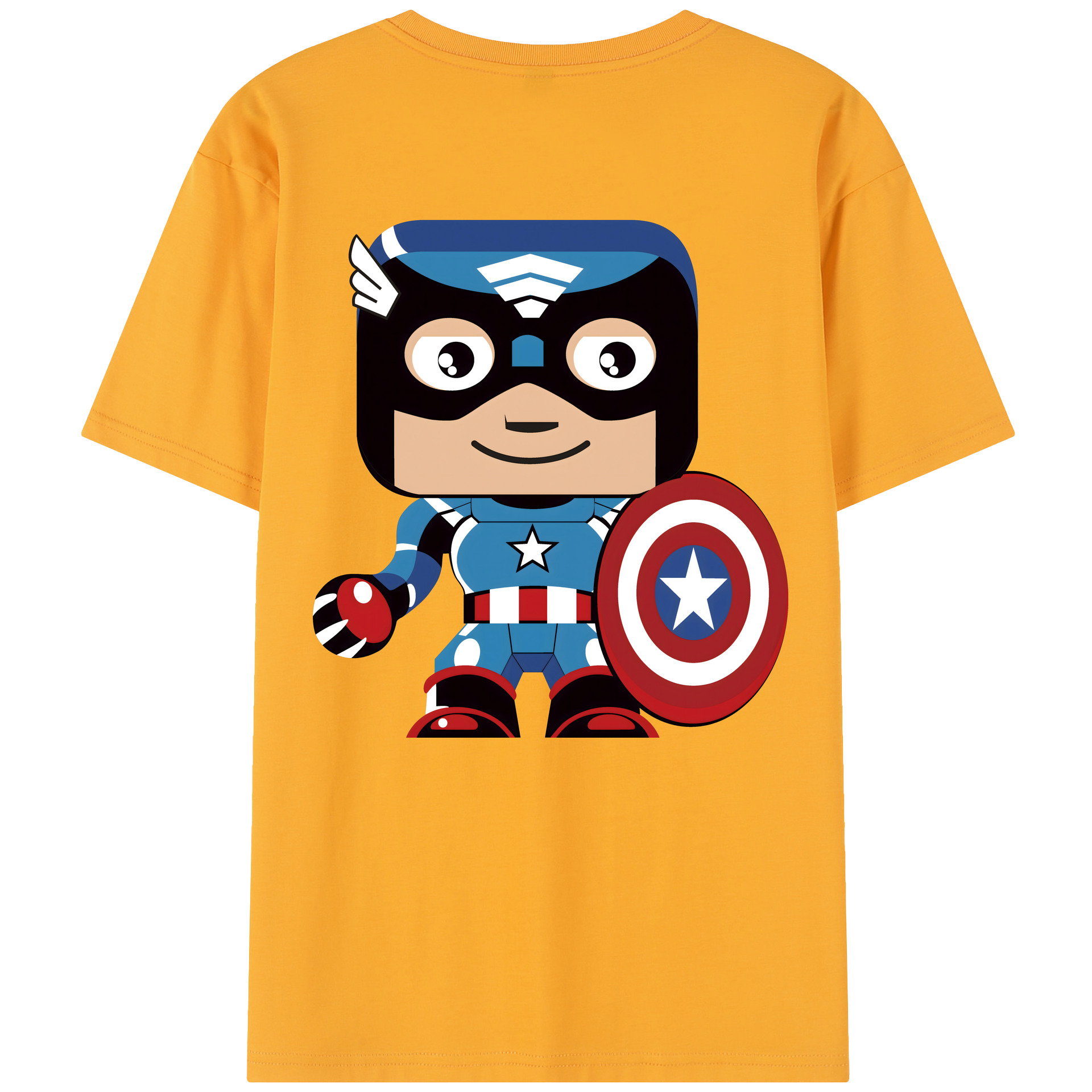 （画像用） アベンジャーズ The Avengers 綿100％半袖Tシャツ（背面プリント）