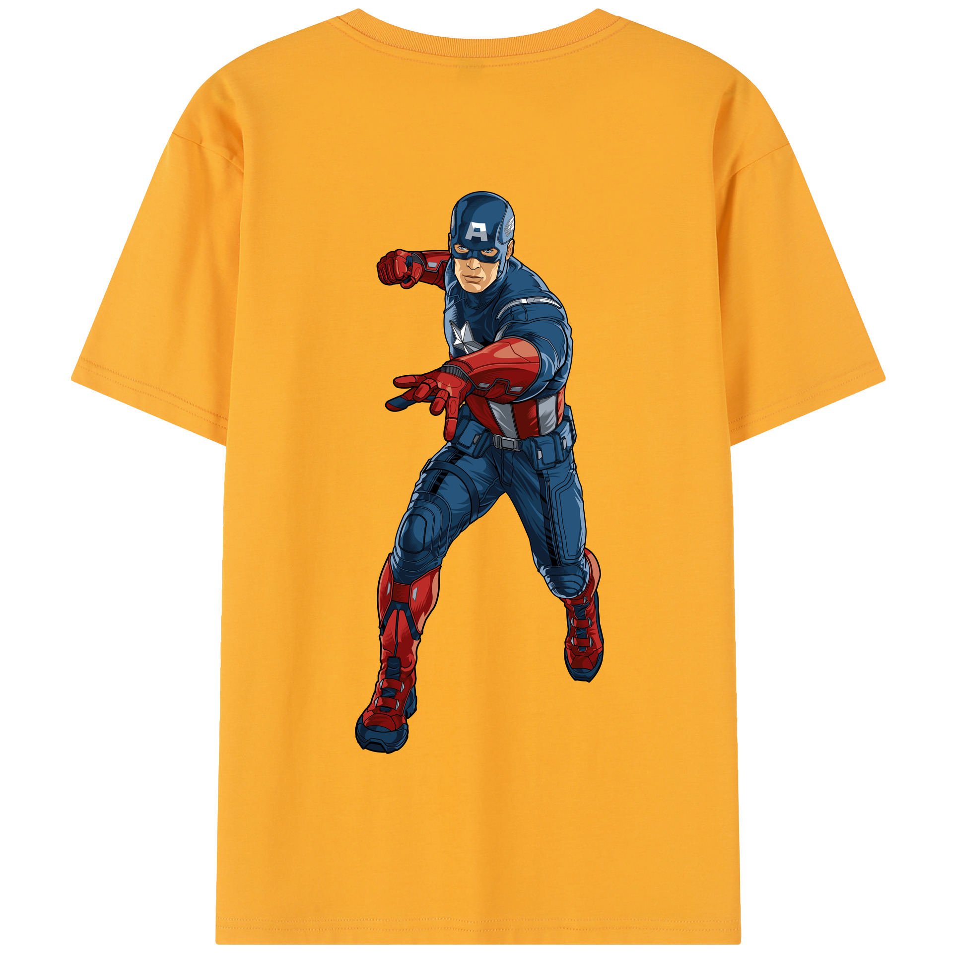 （画像用） アベンジャーズ The Avengers 綿100％半袖Tシャツ（背面プリント）