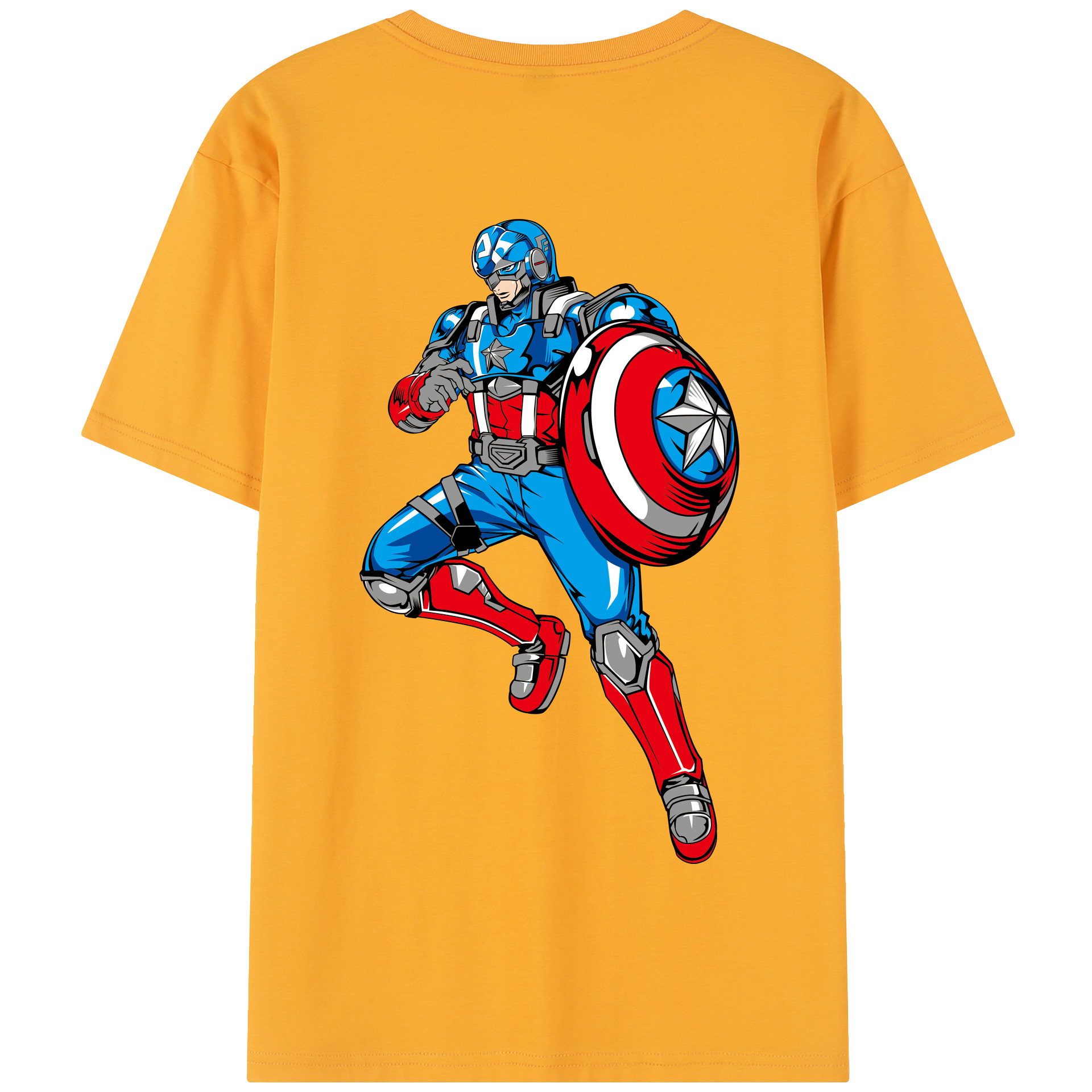 （画像用） アベンジャーズ The Avengers 綿100％半袖Tシャツ（背面プリント）