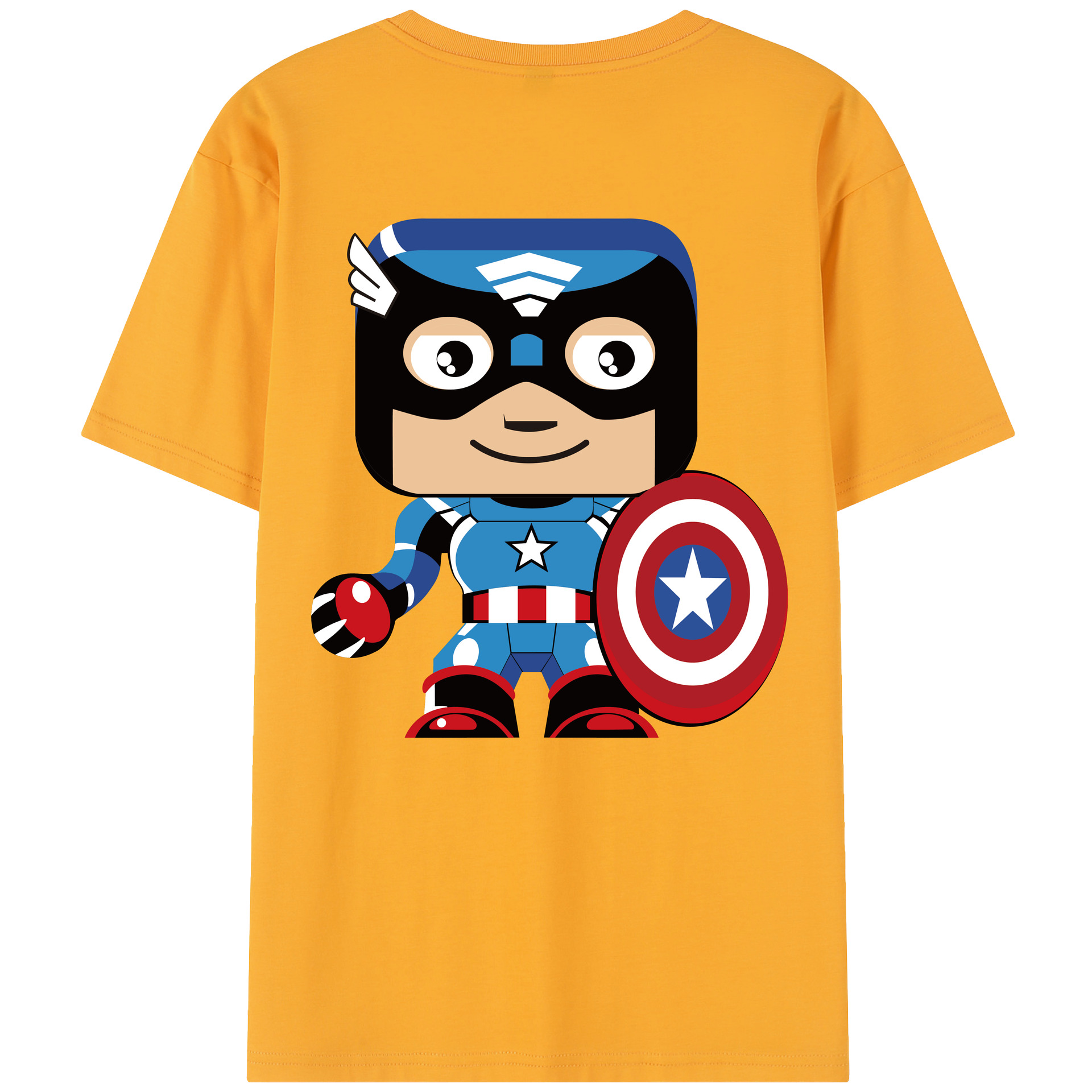 （画像用） アベンジャーズ The Avengers 綿100％半袖Tシャツ（背面プリント）