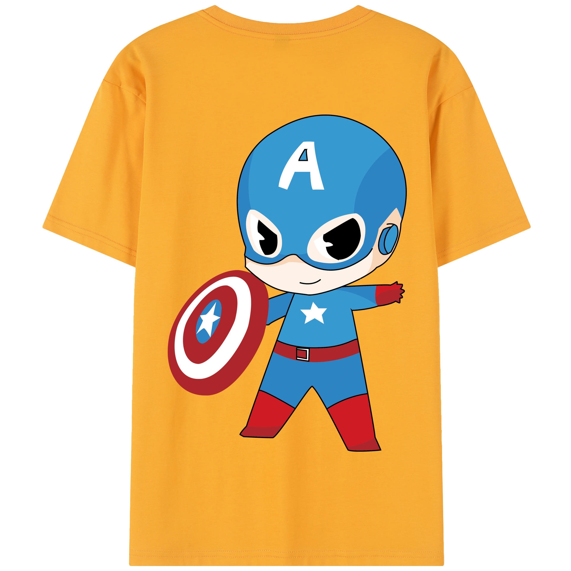 （画像用） アベンジャーズ The Avengers 綿100％半袖Tシャツ（背面プリント）