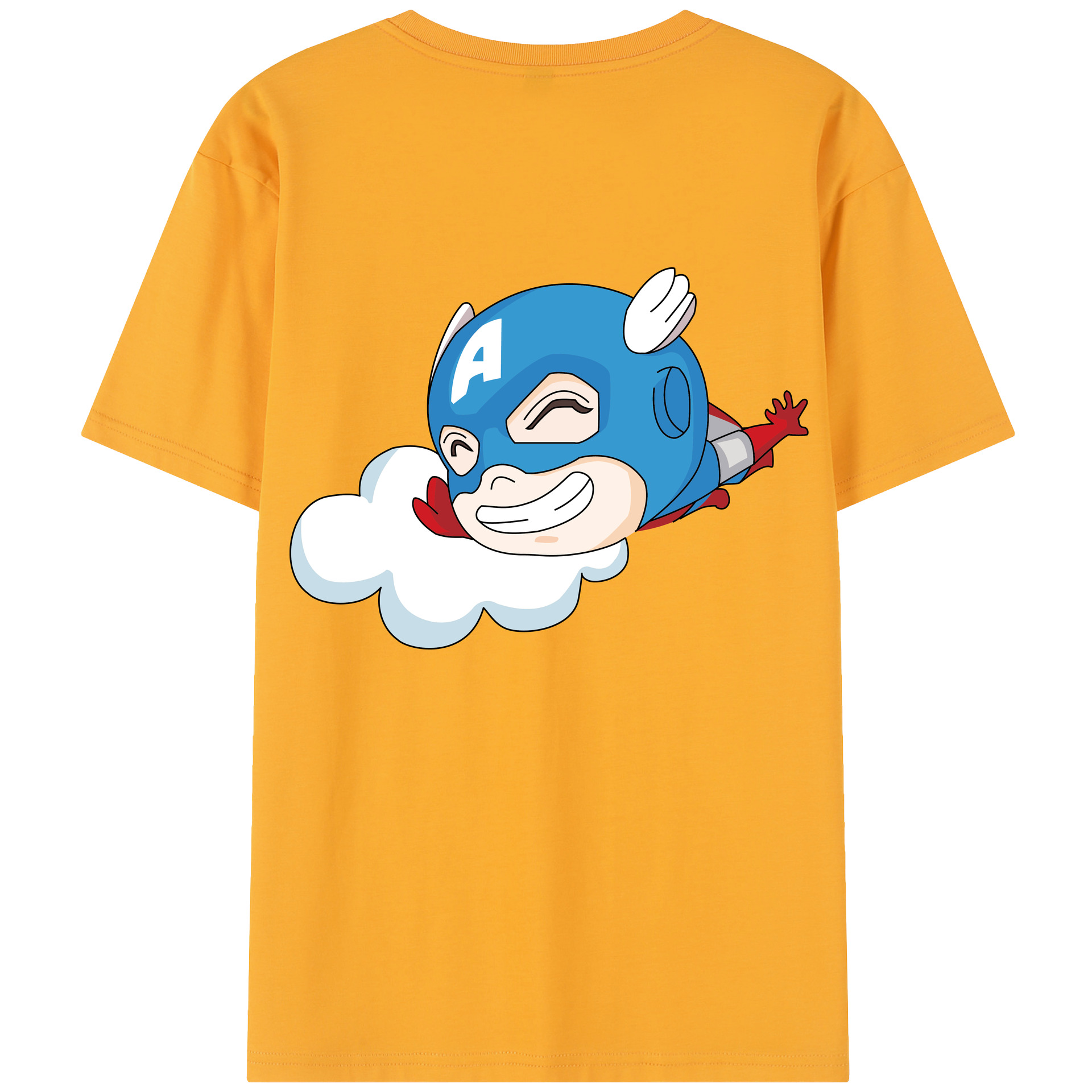 （画像用） アベンジャーズ The Avengers 綿100％半袖Tシャツ（背面プリント）