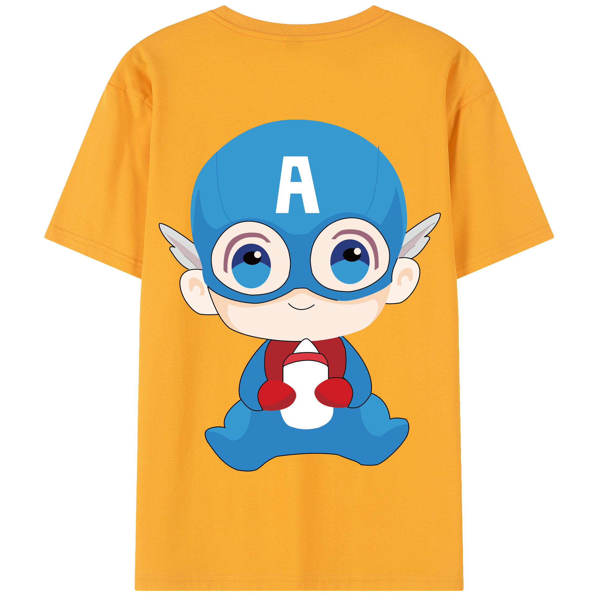 （画像用） アベンジャーズ The Avengers 綿100％半袖Tシャツ（背面プリント）
