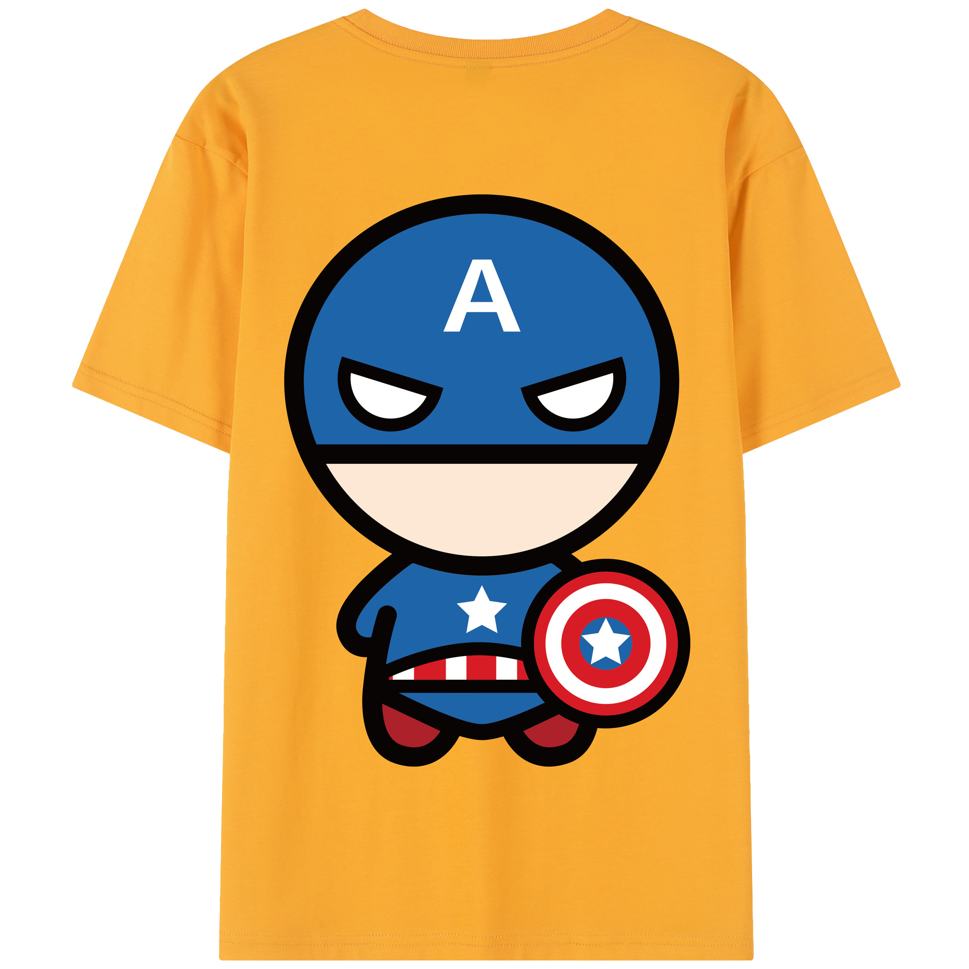 （画像用） アベンジャーズ The Avengers 綿100％半袖Tシャツ（背面プリント）