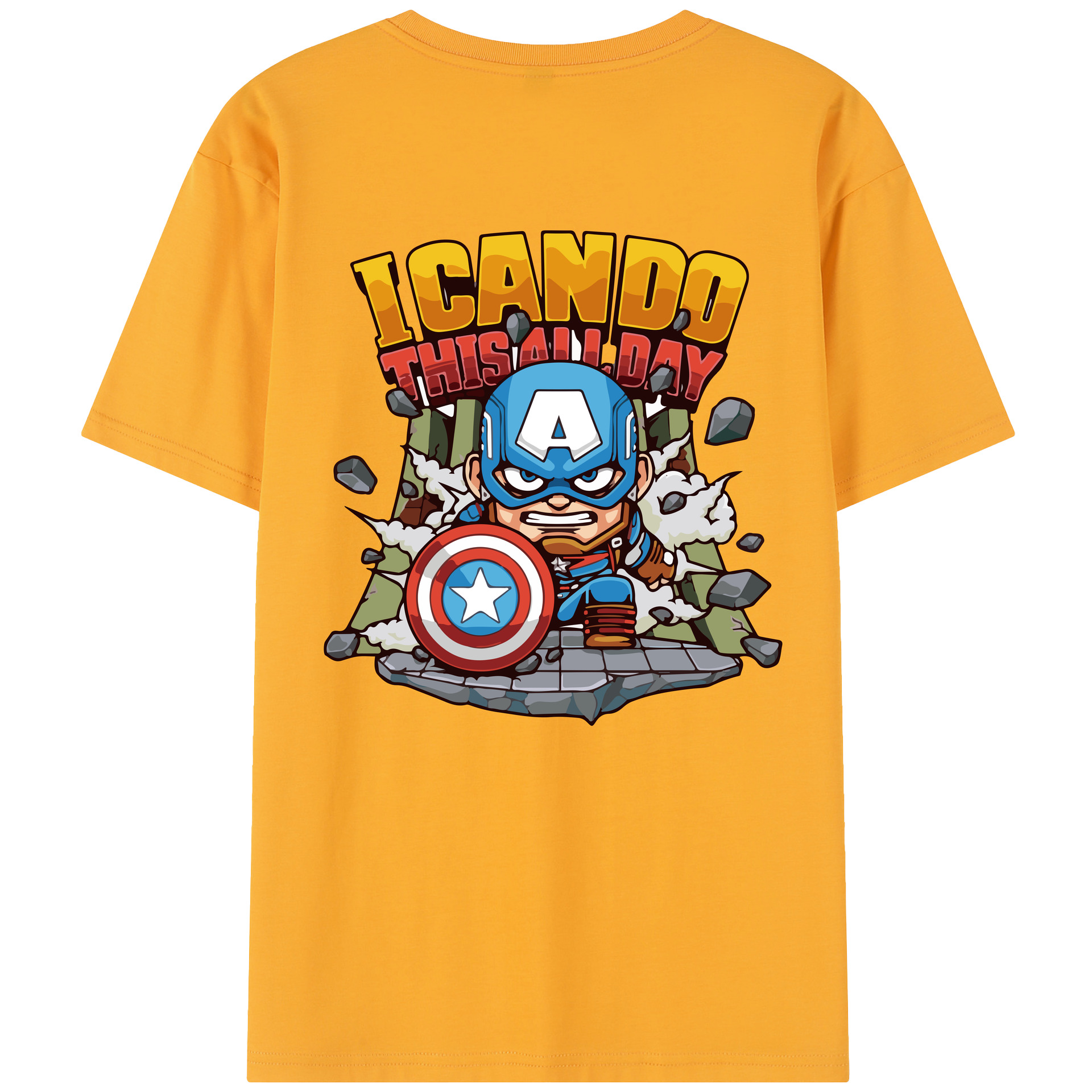 （画像用） アベンジャーズ The Avengers 綿100％半袖Tシャツ（背面プリント）