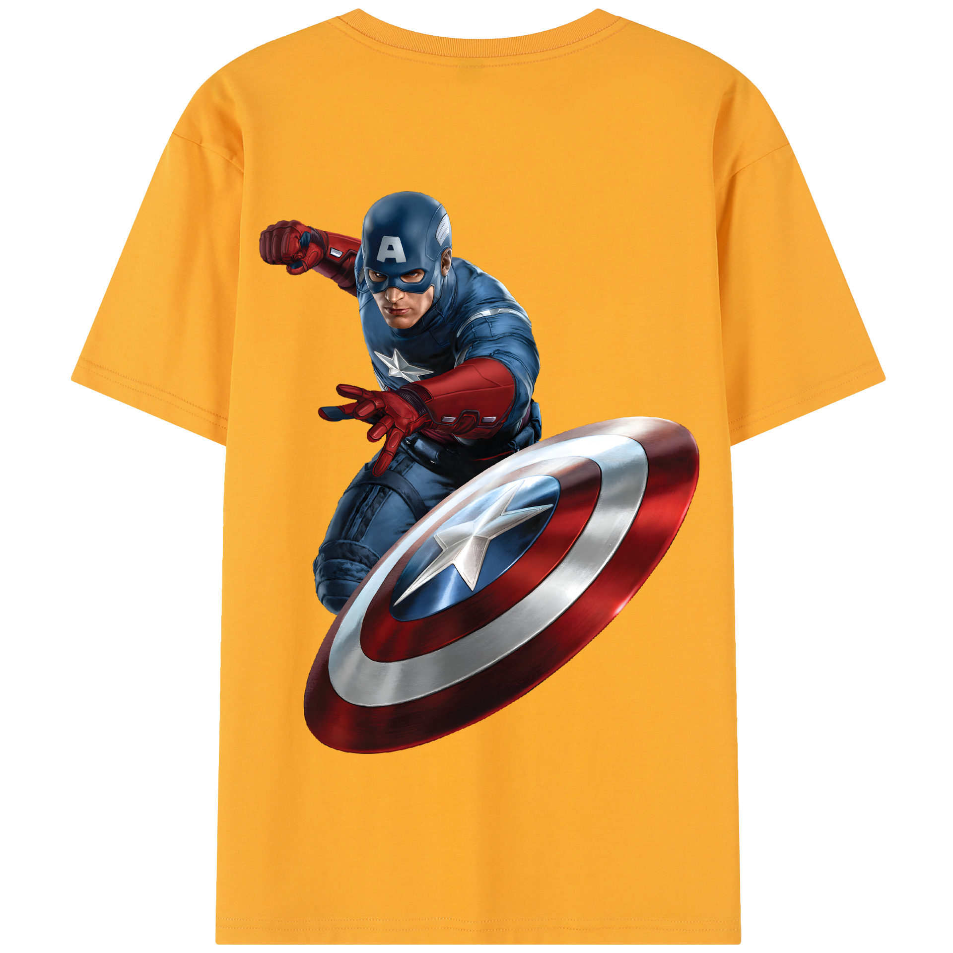 （画像用） アベンジャーズ The Avengers 綿100％半袖Tシャツ（背面プリント）