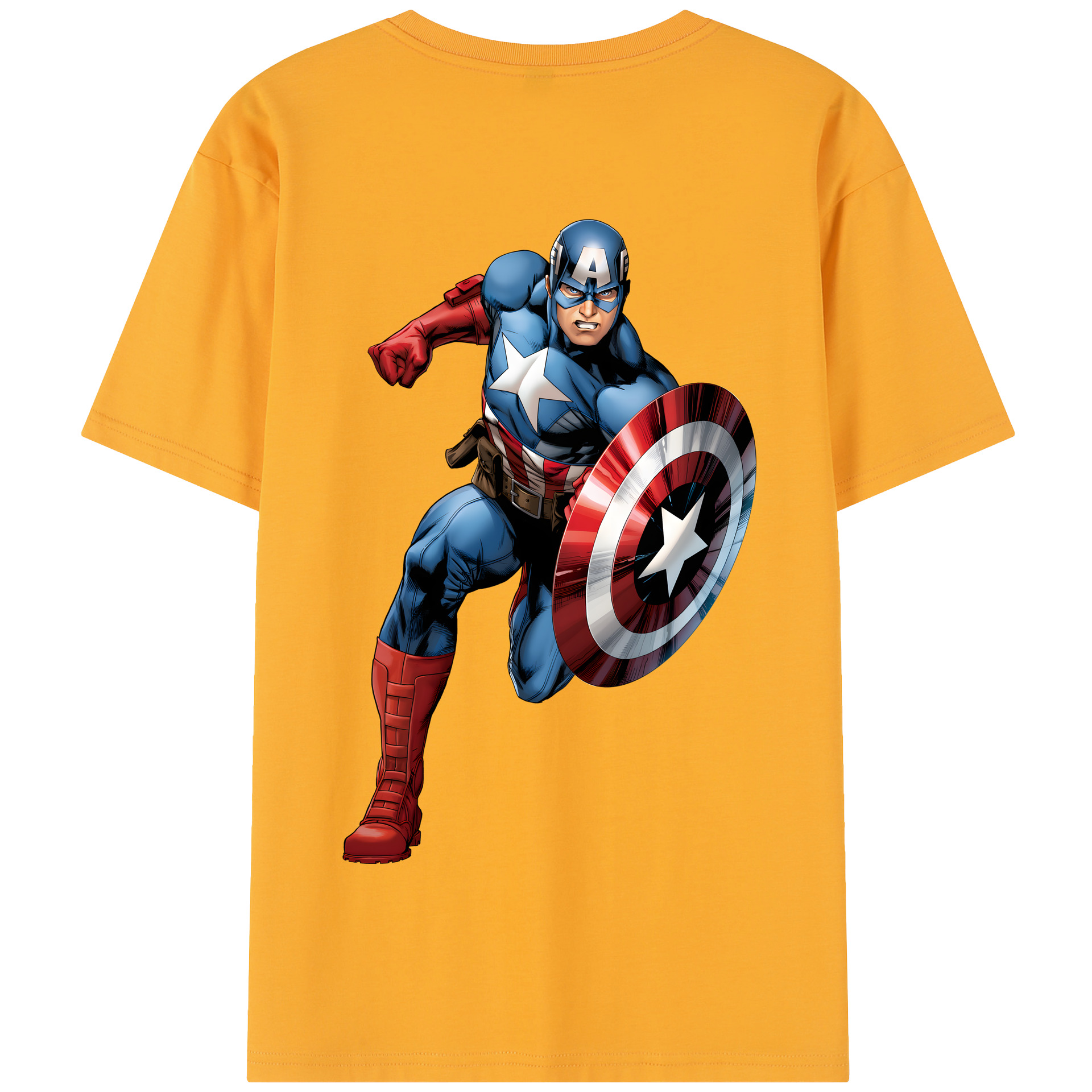 （画像用） アベンジャーズ The Avengers 綿100％半袖Tシャツ（背面プリント）
