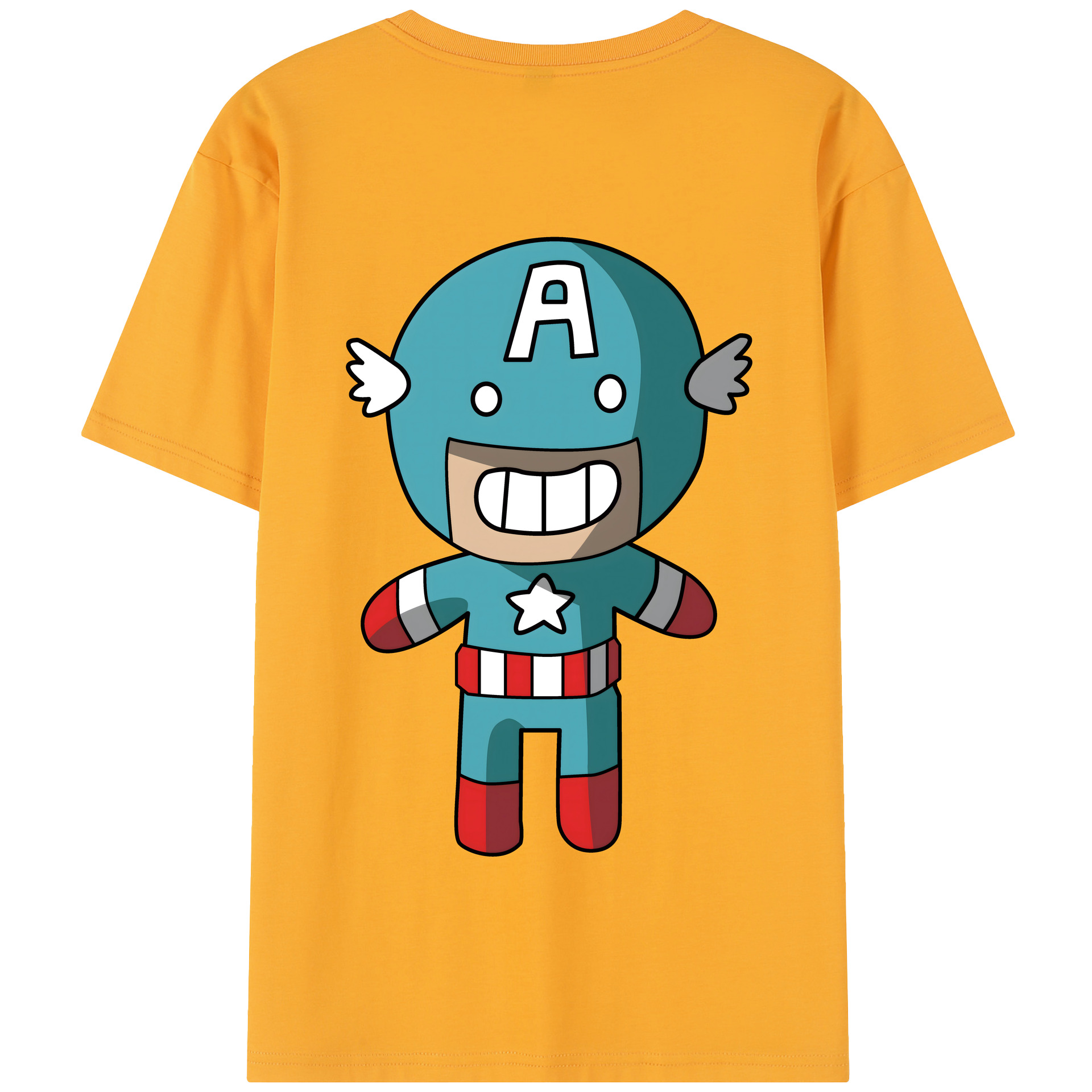 （画像用） アベンジャーズ The Avengers 綿100％半袖Tシャツ（背面プリント）