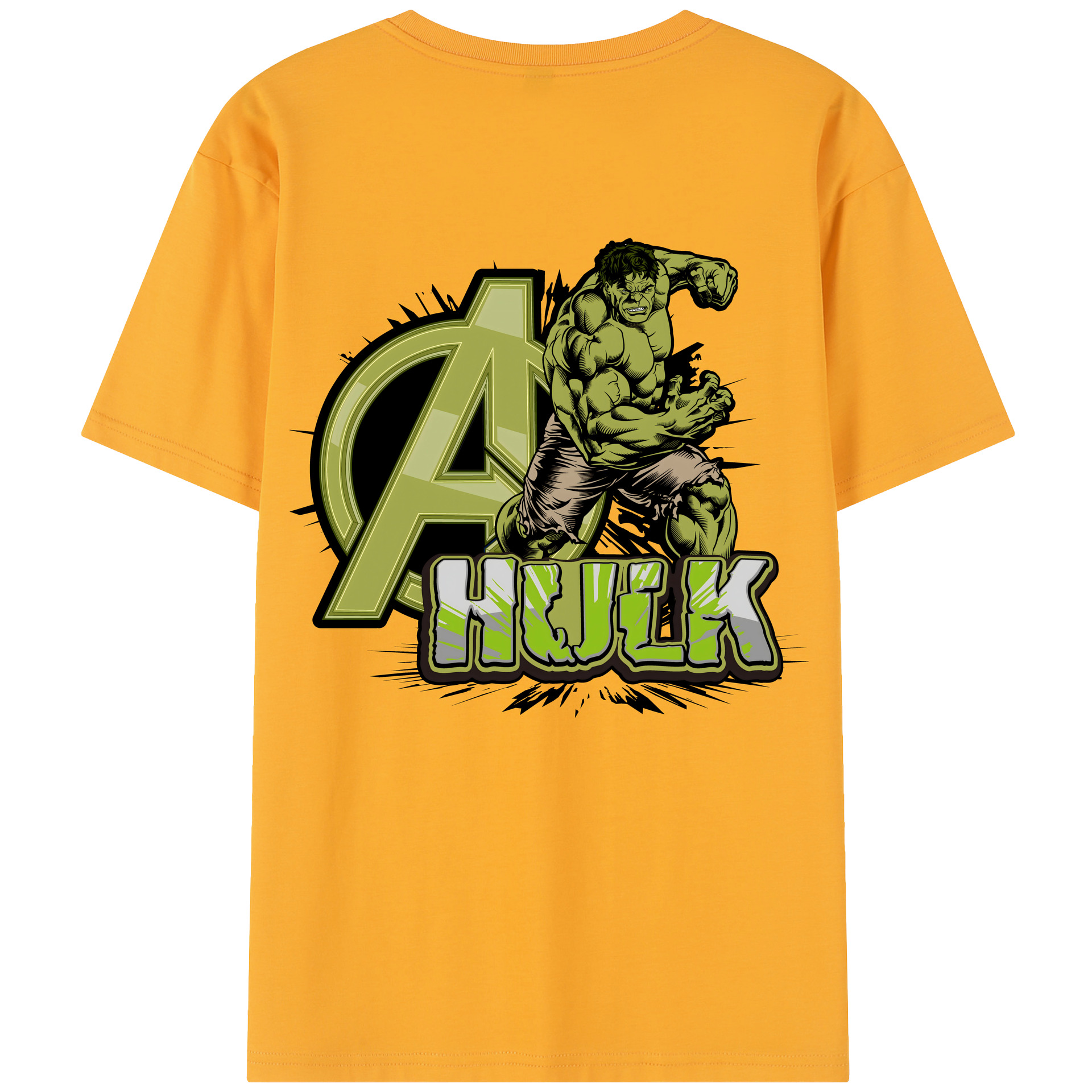 （画像用） アベンジャーズ The Avengers 綿100％半袖Tシャツ（背面プリント）