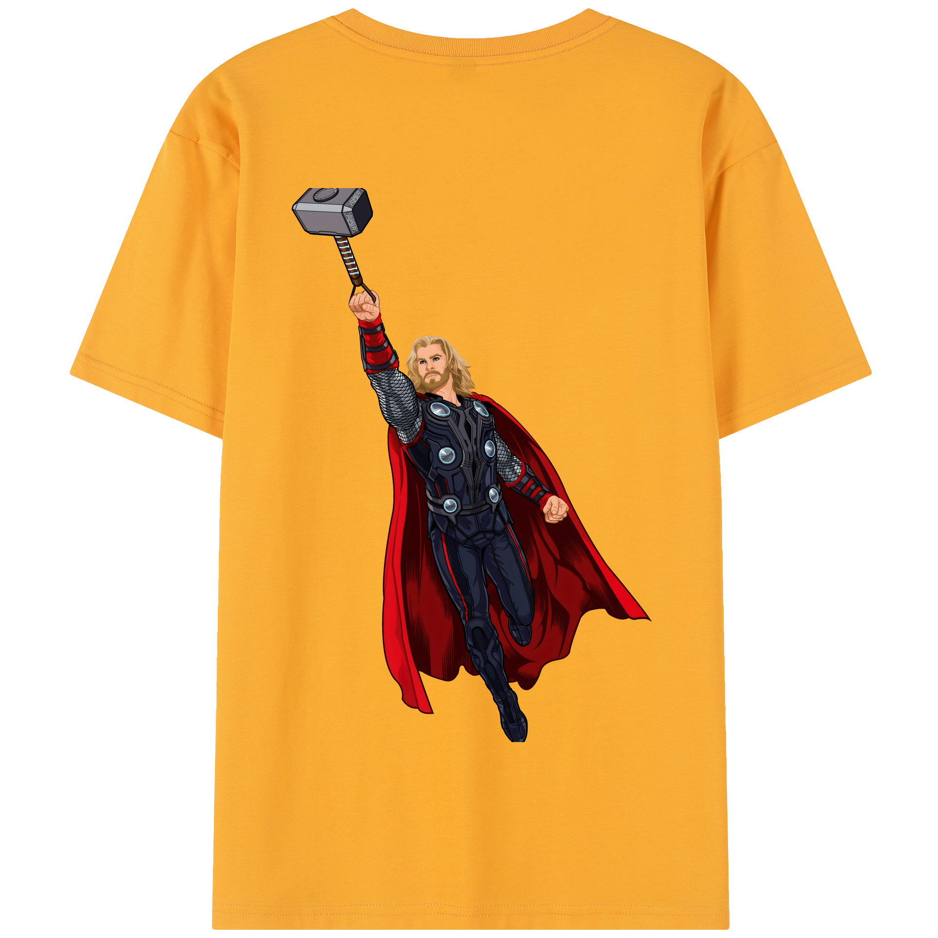 （画像用） アベンジャーズ The Avengers 綿100％半袖Tシャツ（背面プリント）