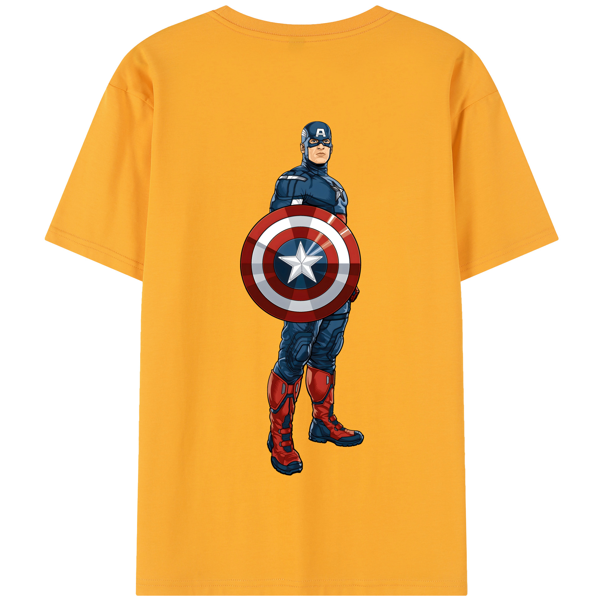 （画像用） アベンジャーズ The Avengers 綿100％半袖Tシャツ（背面プリント）