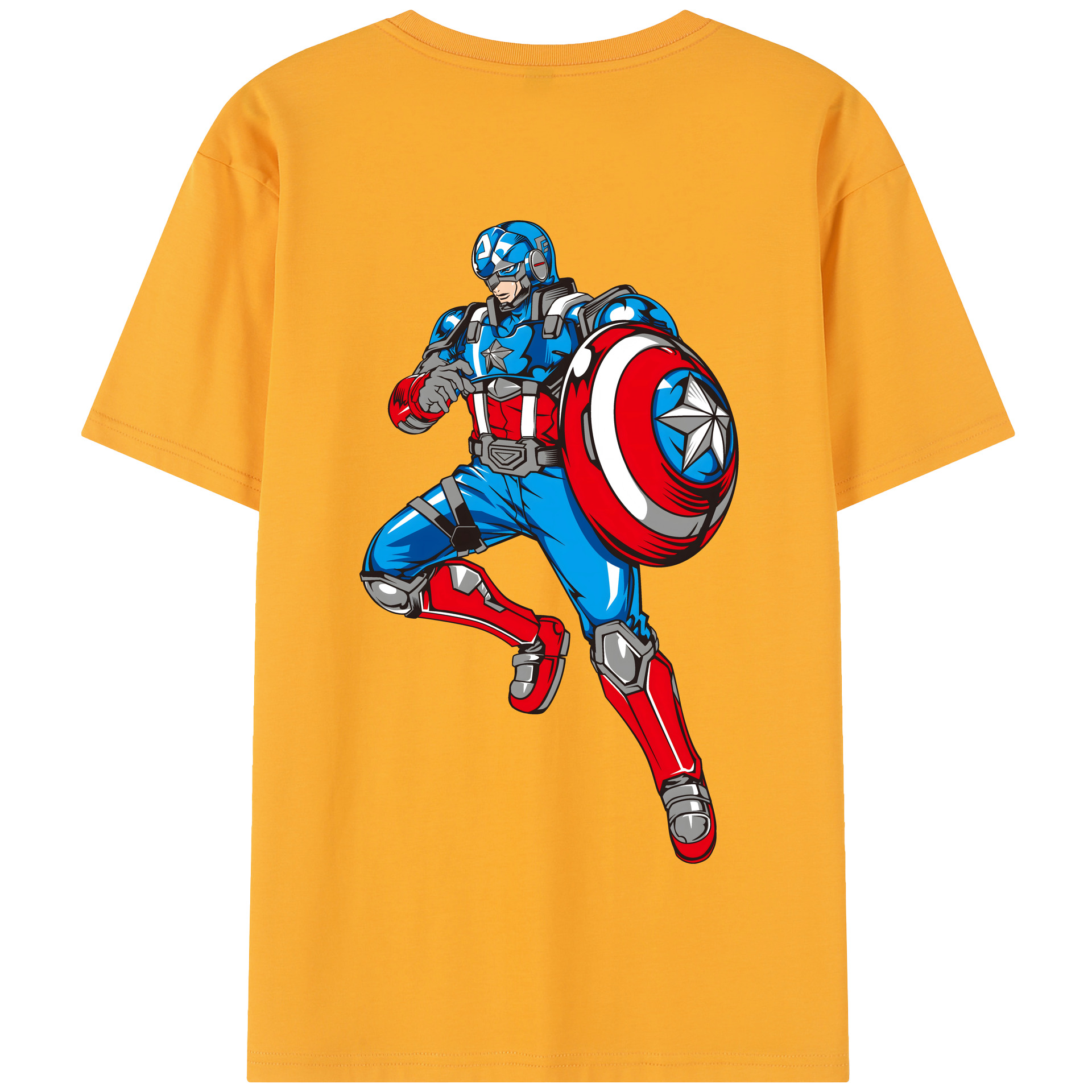（画像用） アベンジャーズ The Avengers 綿100％半袖Tシャツ（背面プリント）