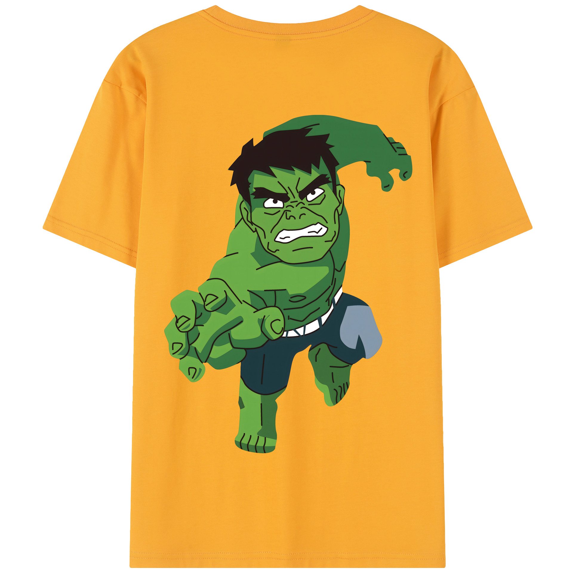 （画像用） アベンジャーズ The Avengers 綿100％半袖Tシャツ（背面プリント）