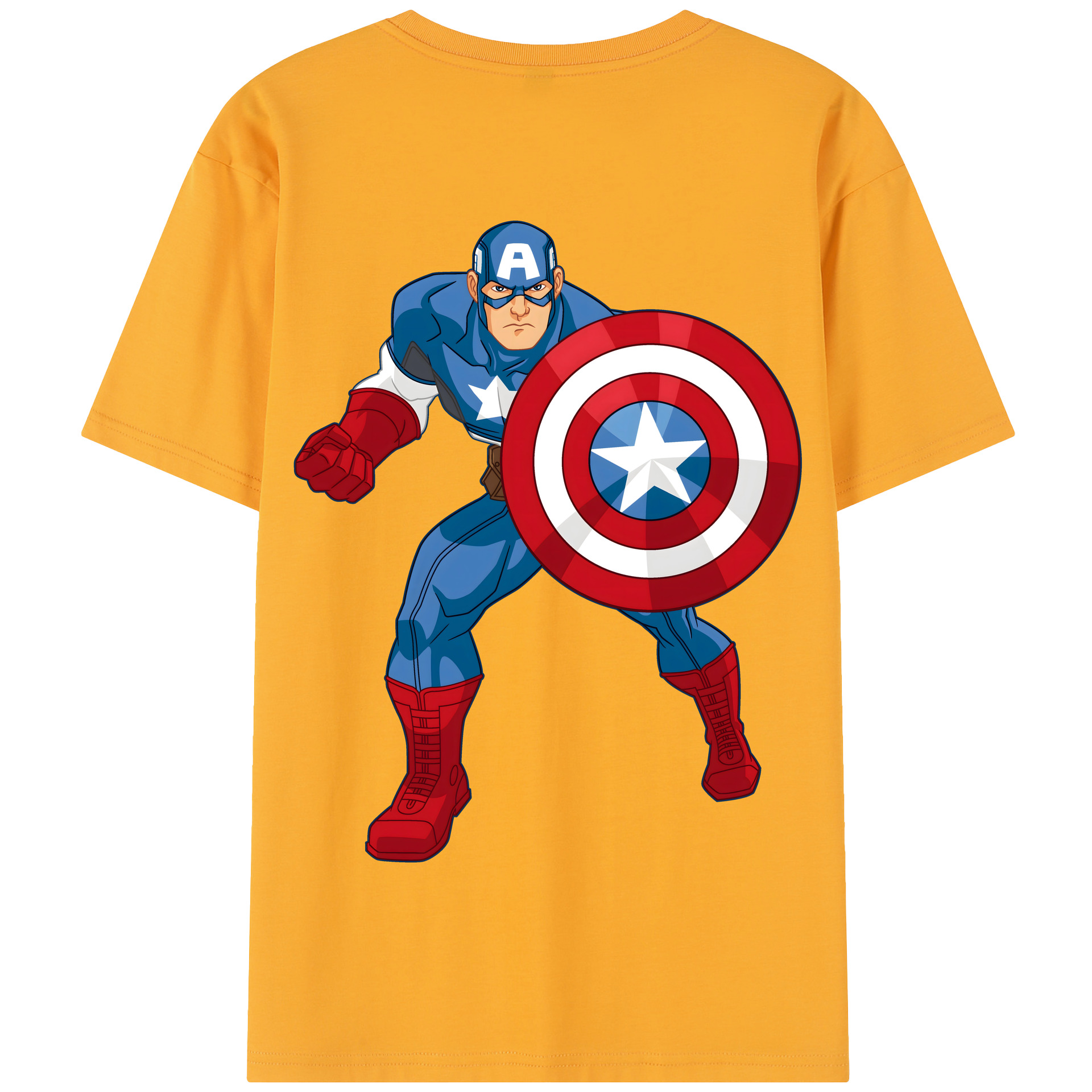 （画像用） アベンジャーズ The Avengers 綿100％半袖Tシャツ（背面プリント）