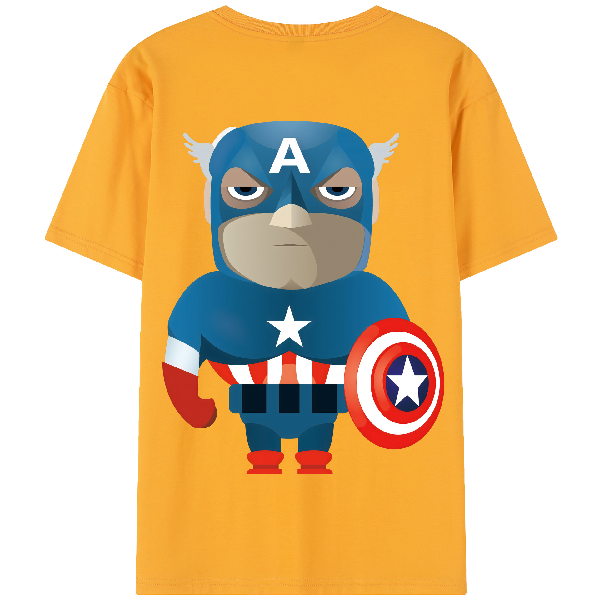 （画像用） アベンジャーズ The Avengers 綿100％半袖Tシャツ（背面プリント）