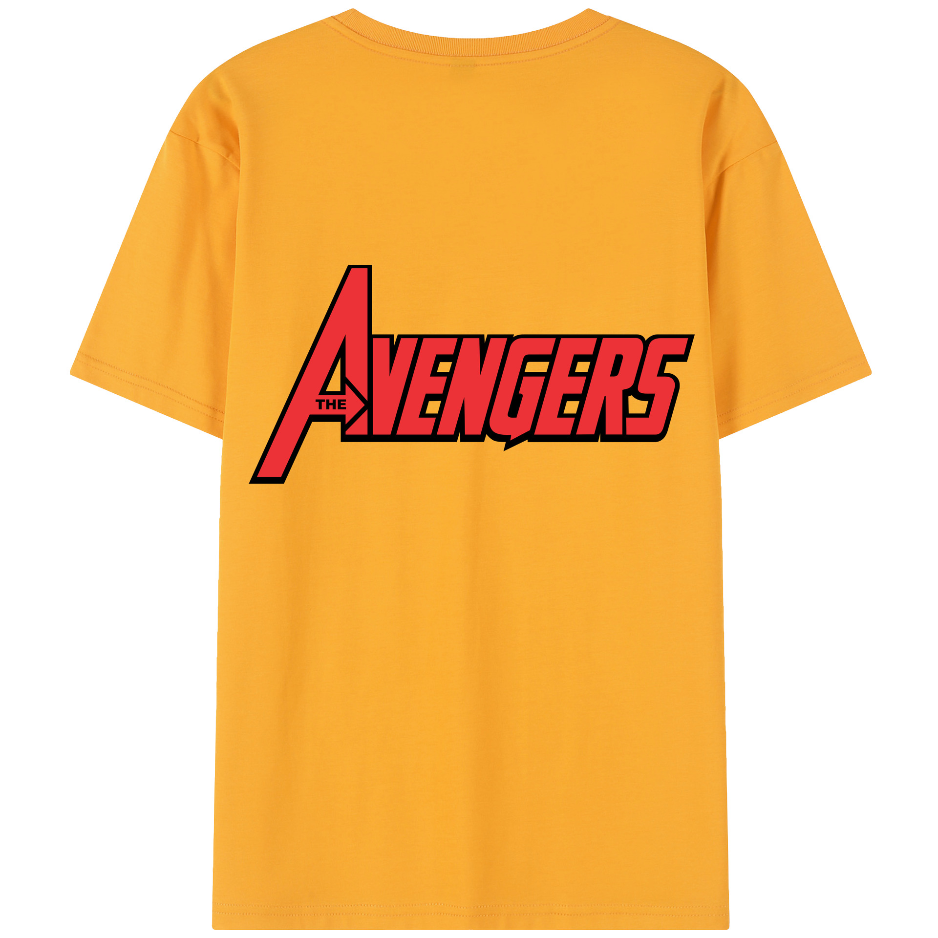 （画像用） アベンジャーズ The Avengers 綿100％半袖Tシャツ（背面プリント）