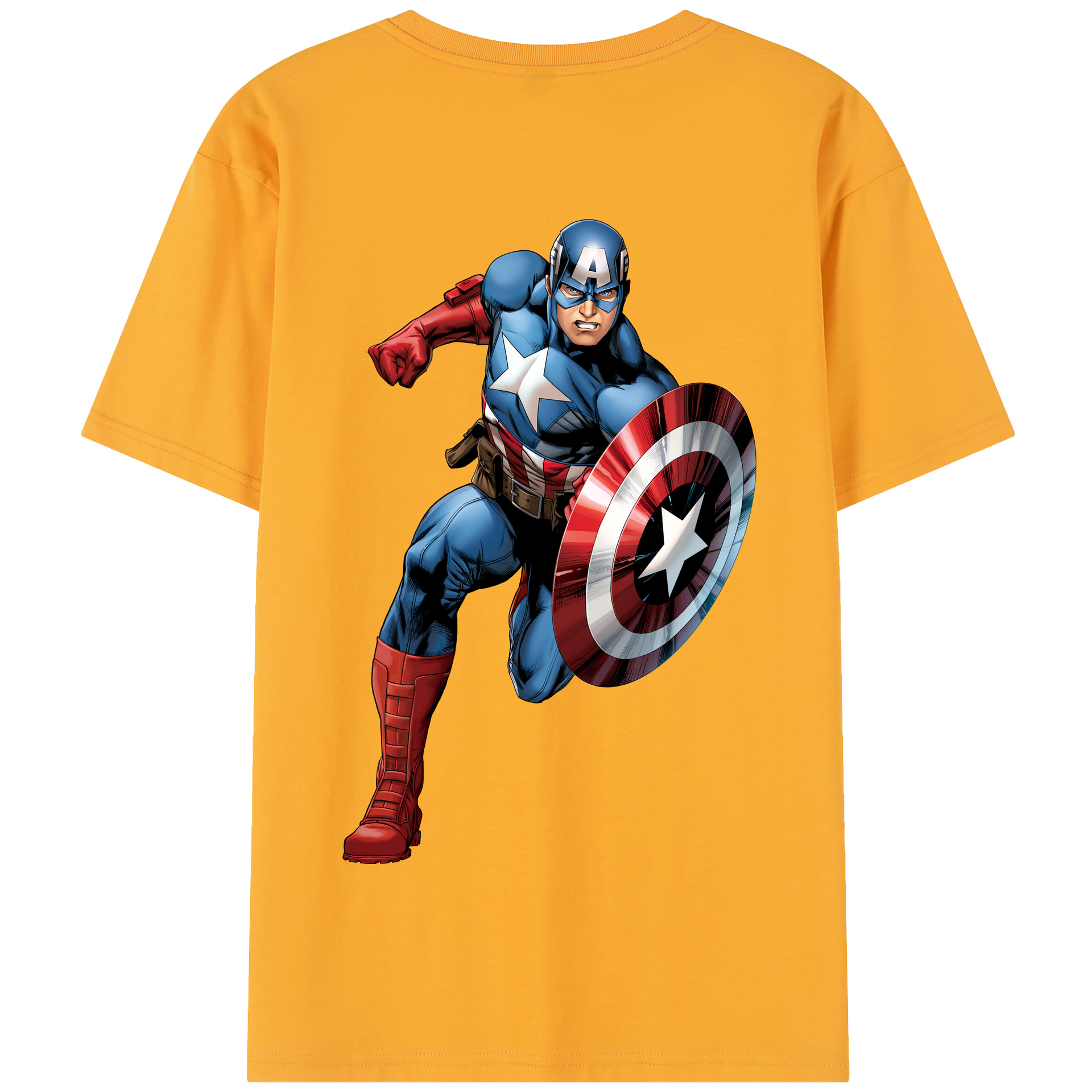 （画像用） アベンジャーズ The Avengers 綿100％半袖Tシャツ（背面プリント）