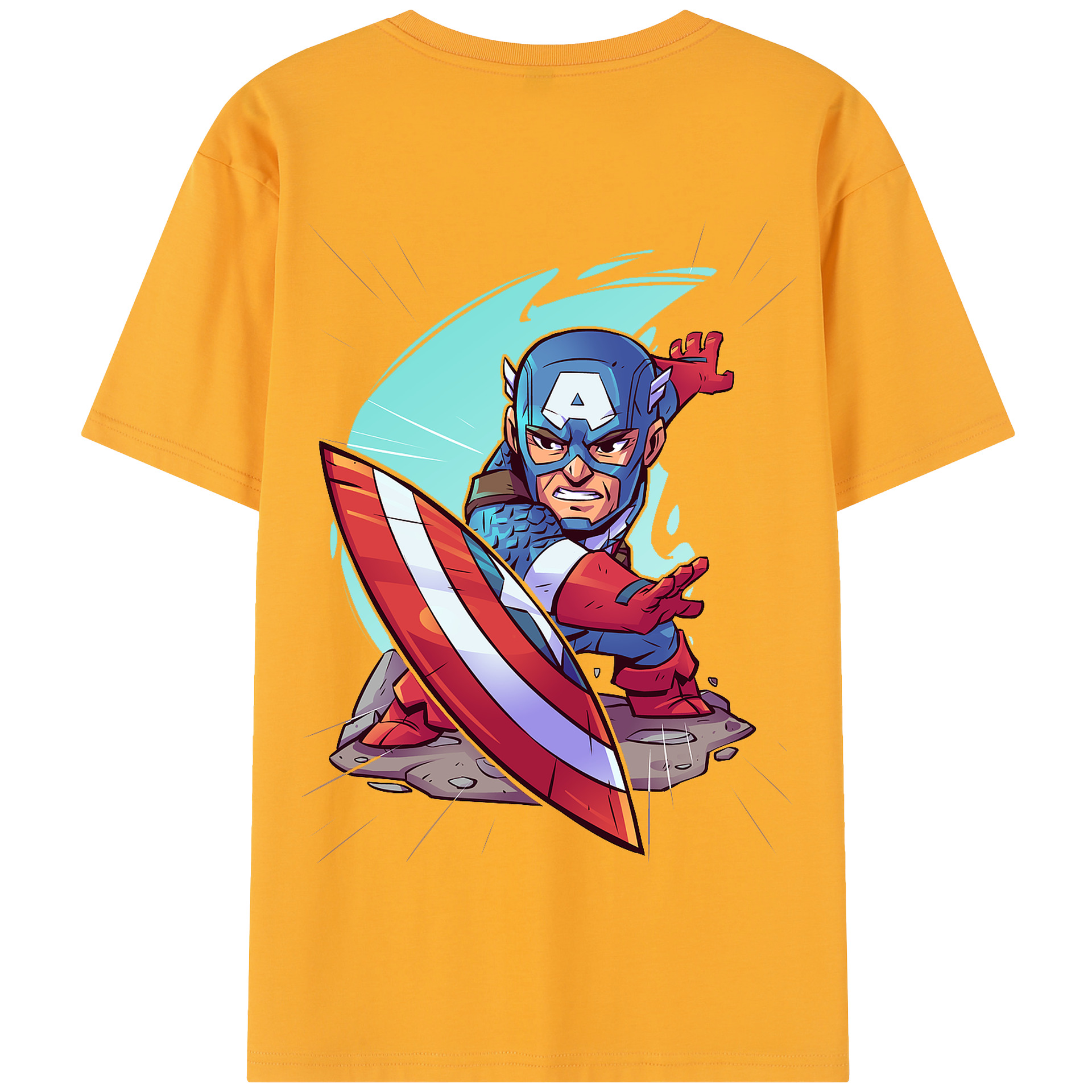 （画像用） アベンジャーズ The Avengers 綿100％半袖Tシャツ（背面プリント）