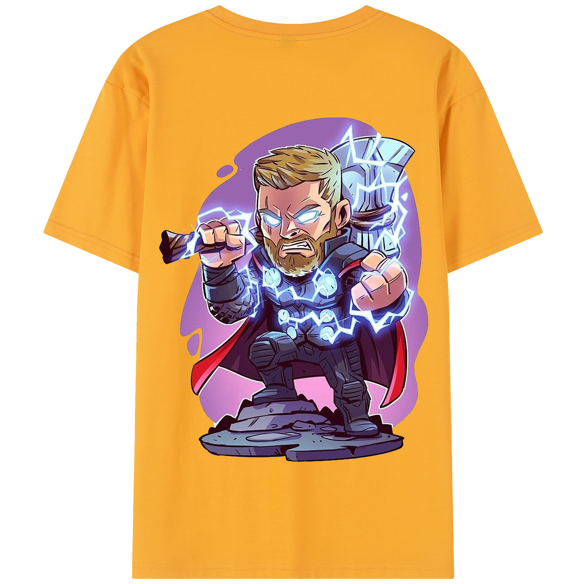 （画像用） アベンジャーズ The Avengers 綿100％半袖Tシャツ（背面プリント）